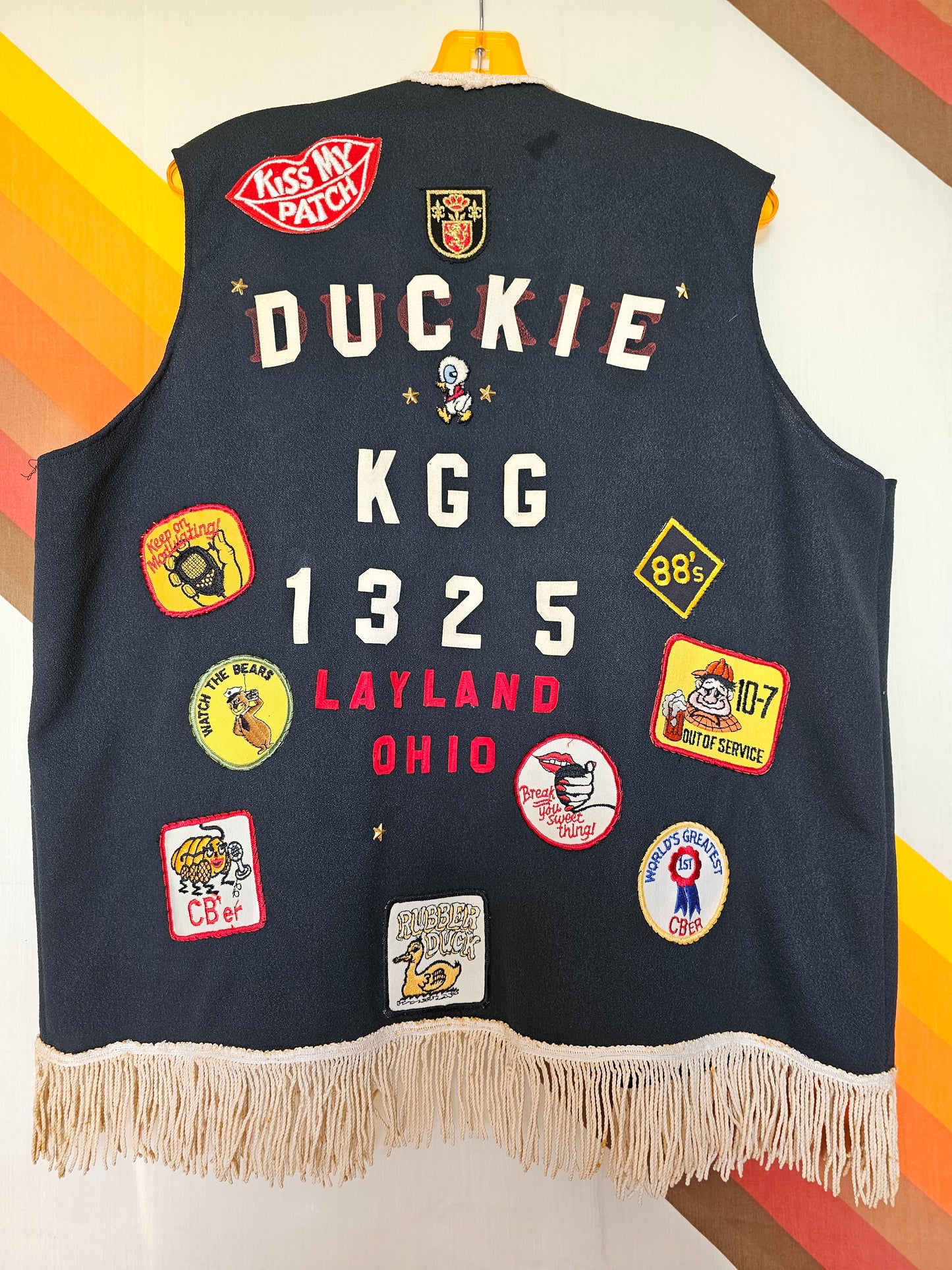 Vintage CB Trucker Vest