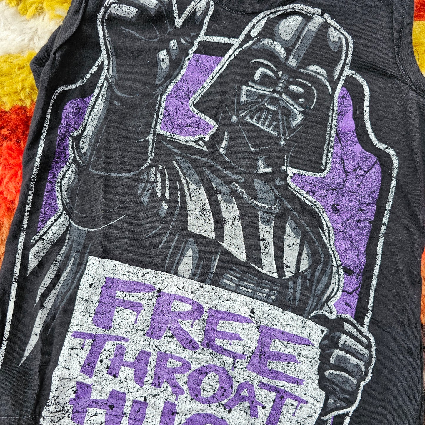 Darth Vader Throat Hugs 3T Tank - Adult Tee Rework