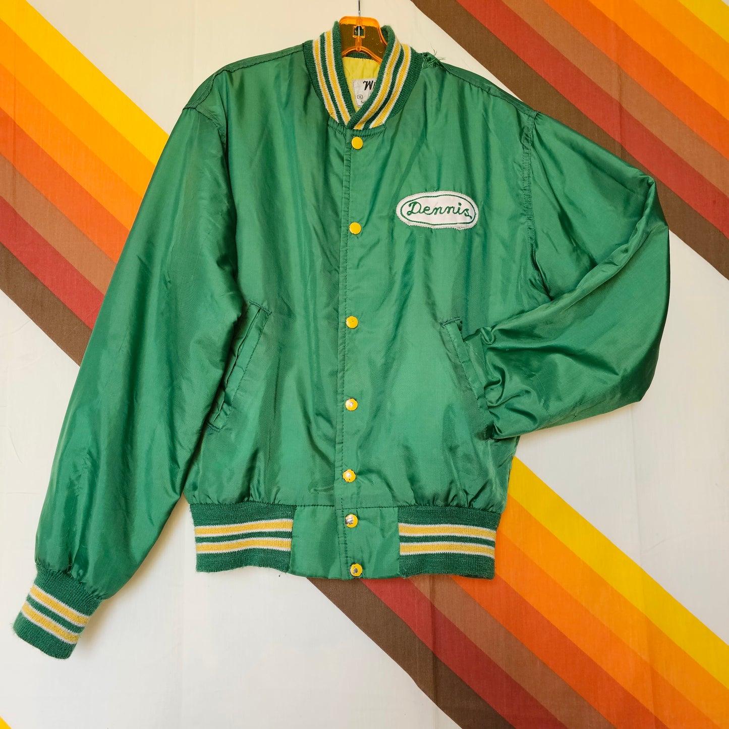 60s Dennis the Bull Dog Varsity Jacket