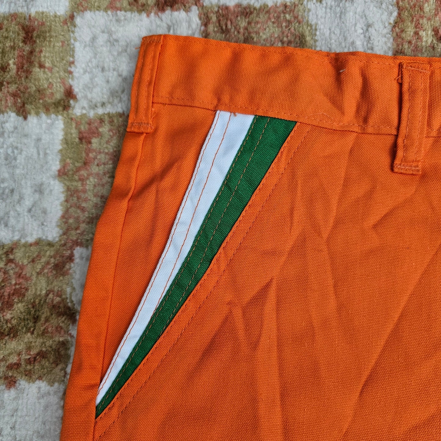 70s Deadstock Orange Shorts (36" Waist)