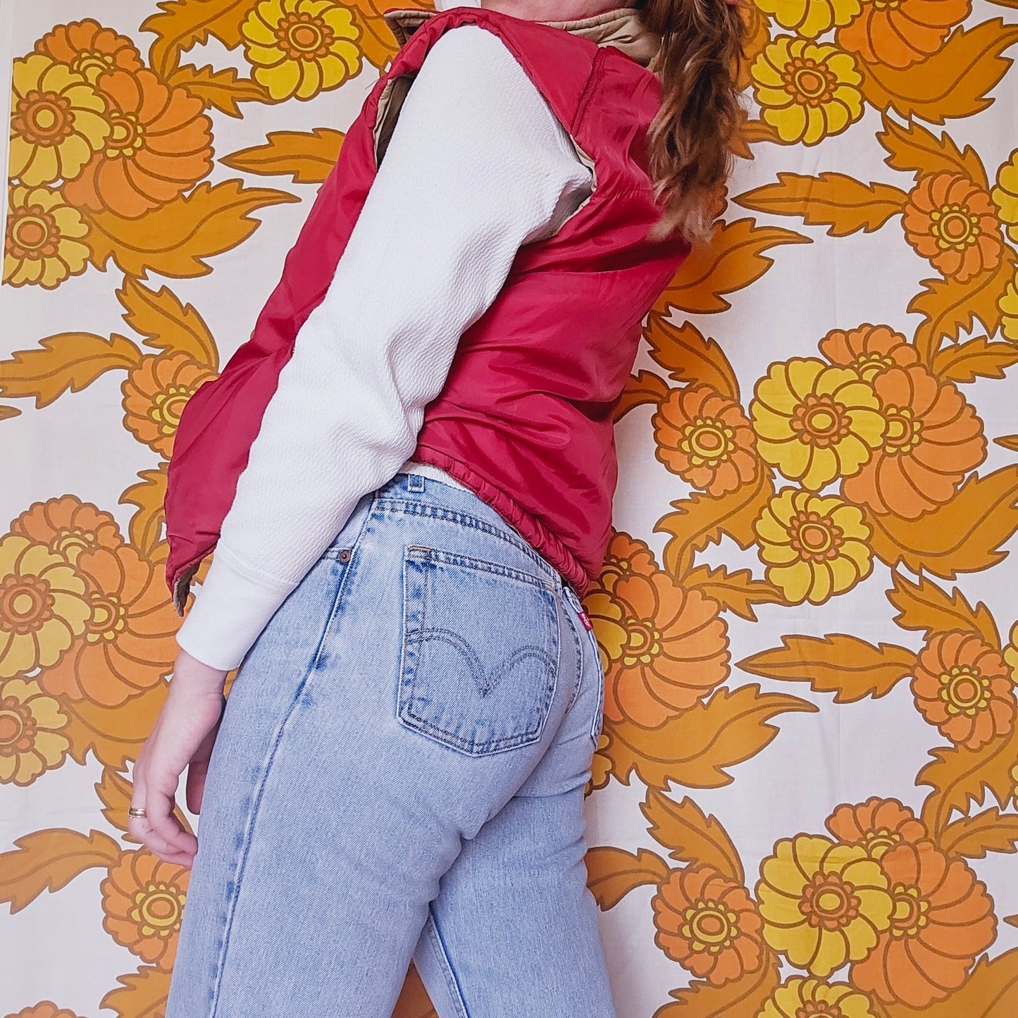 70s/80s Vintage Reversible Vest!