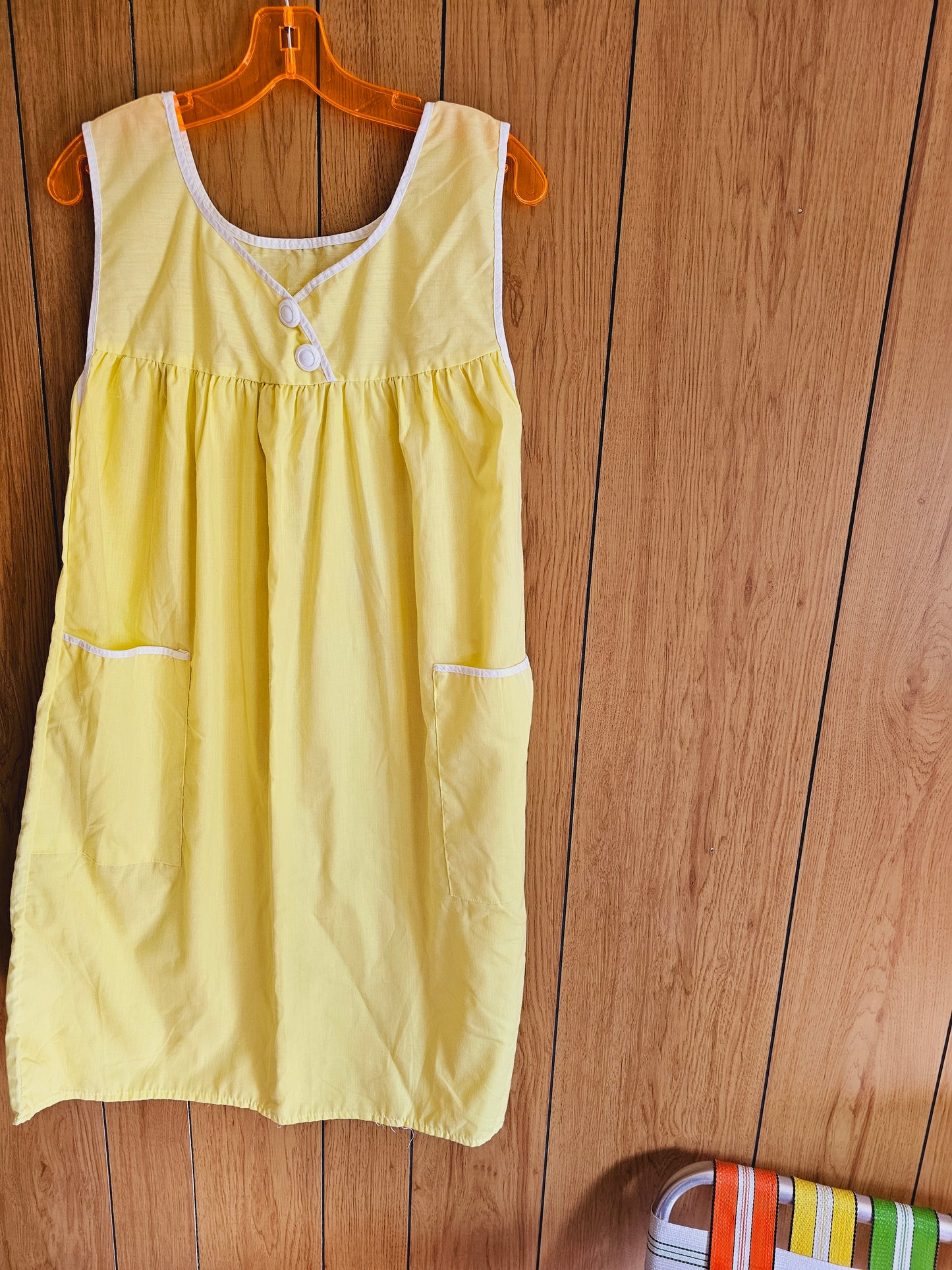 50s/60s Yellow Nightie with Pockets (S/M/L)