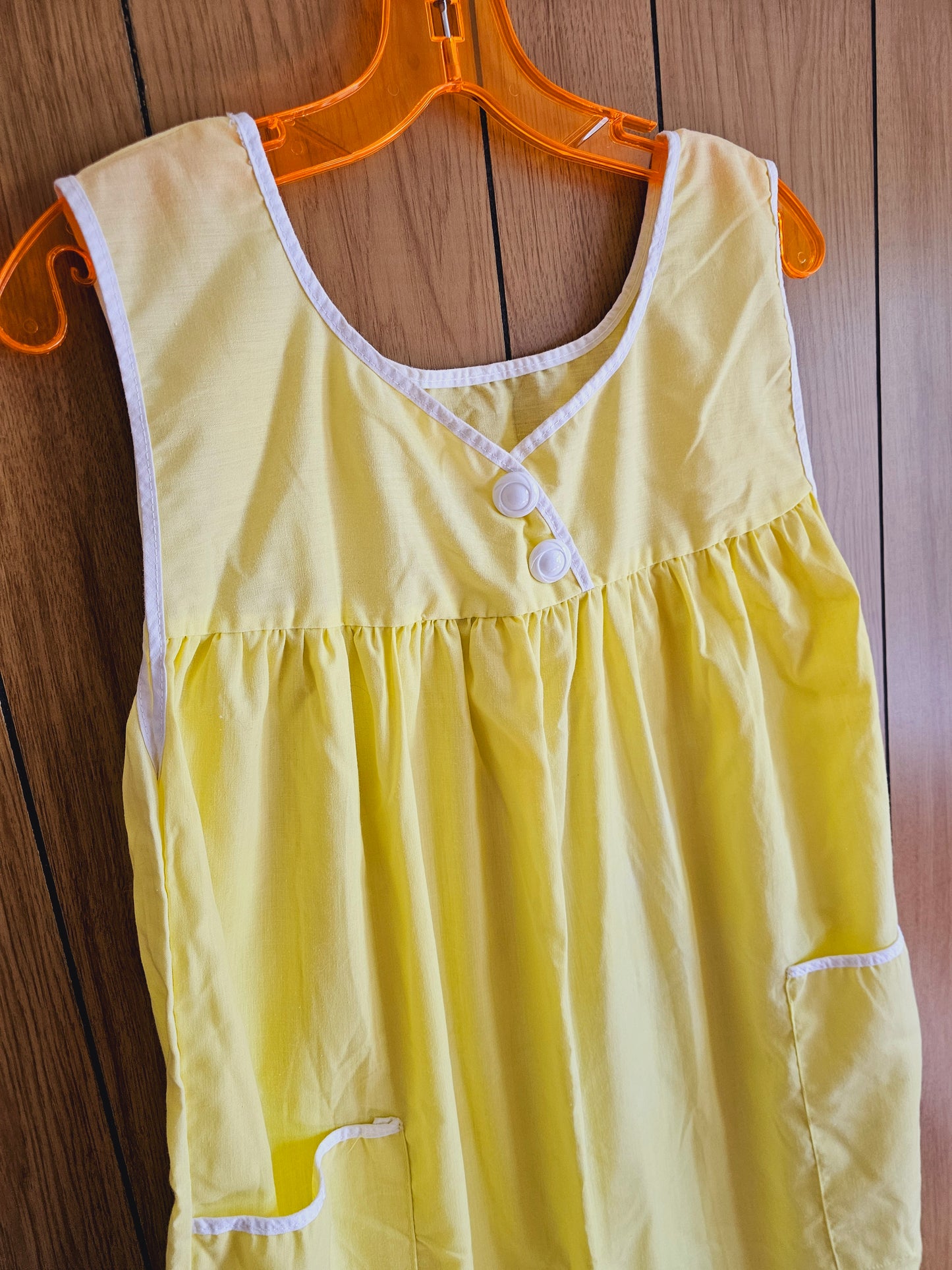 50s/60s Yellow Nightie with Pockets (S/M/L)