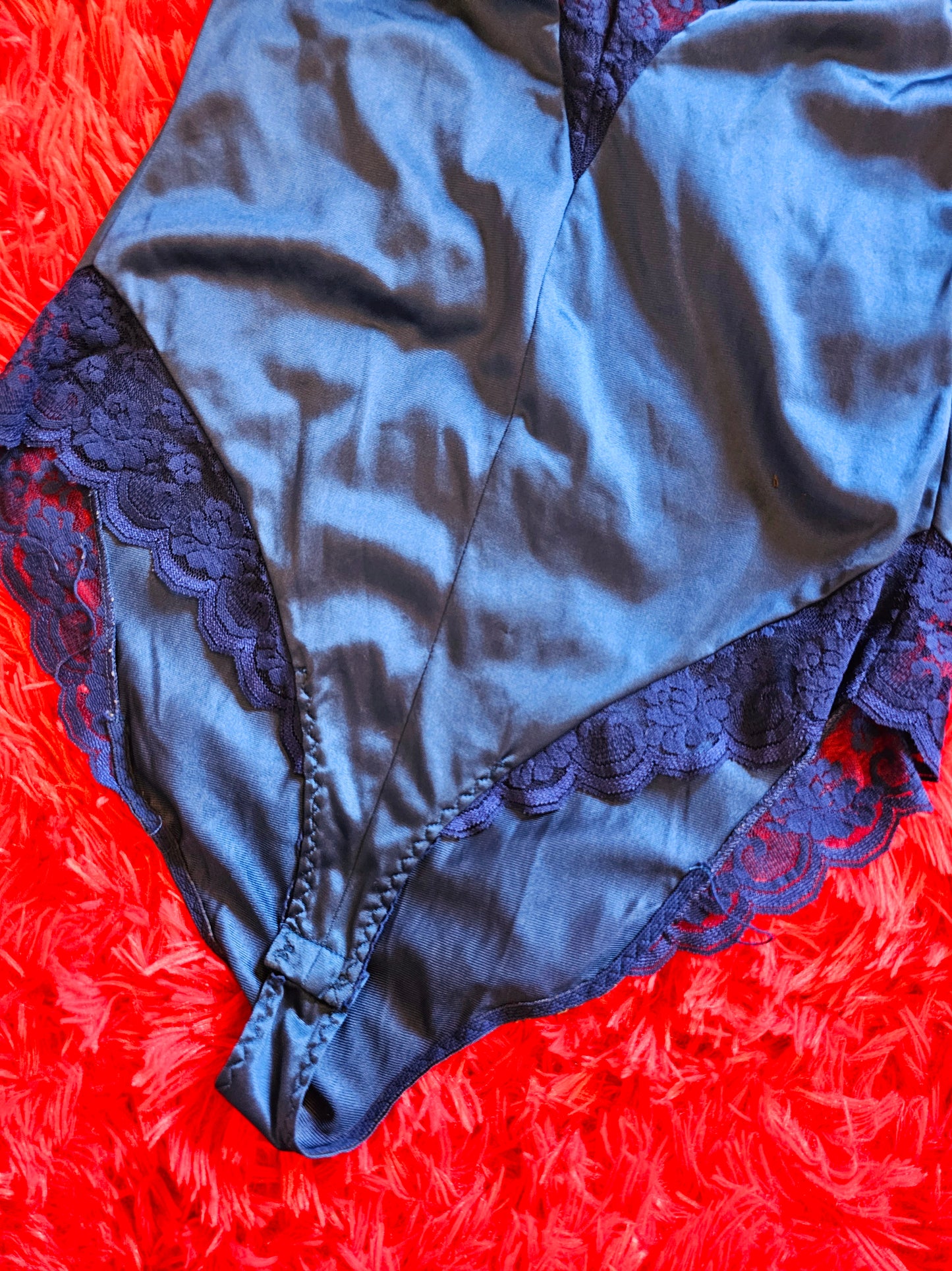 70s/80s Chantilly Maidenform Blue Body Suit (S)