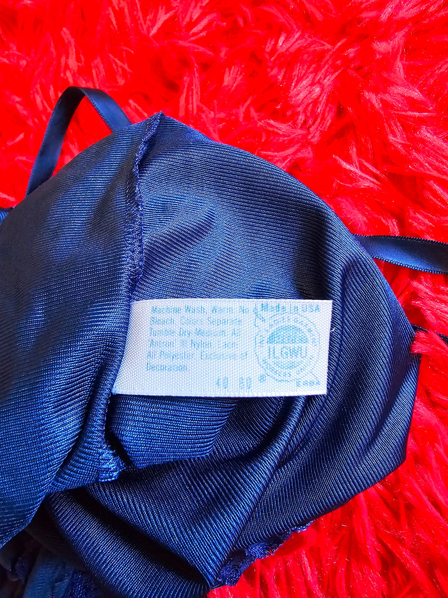 70s/80s Chantilly Maidenform Blue Body Suit (S)
