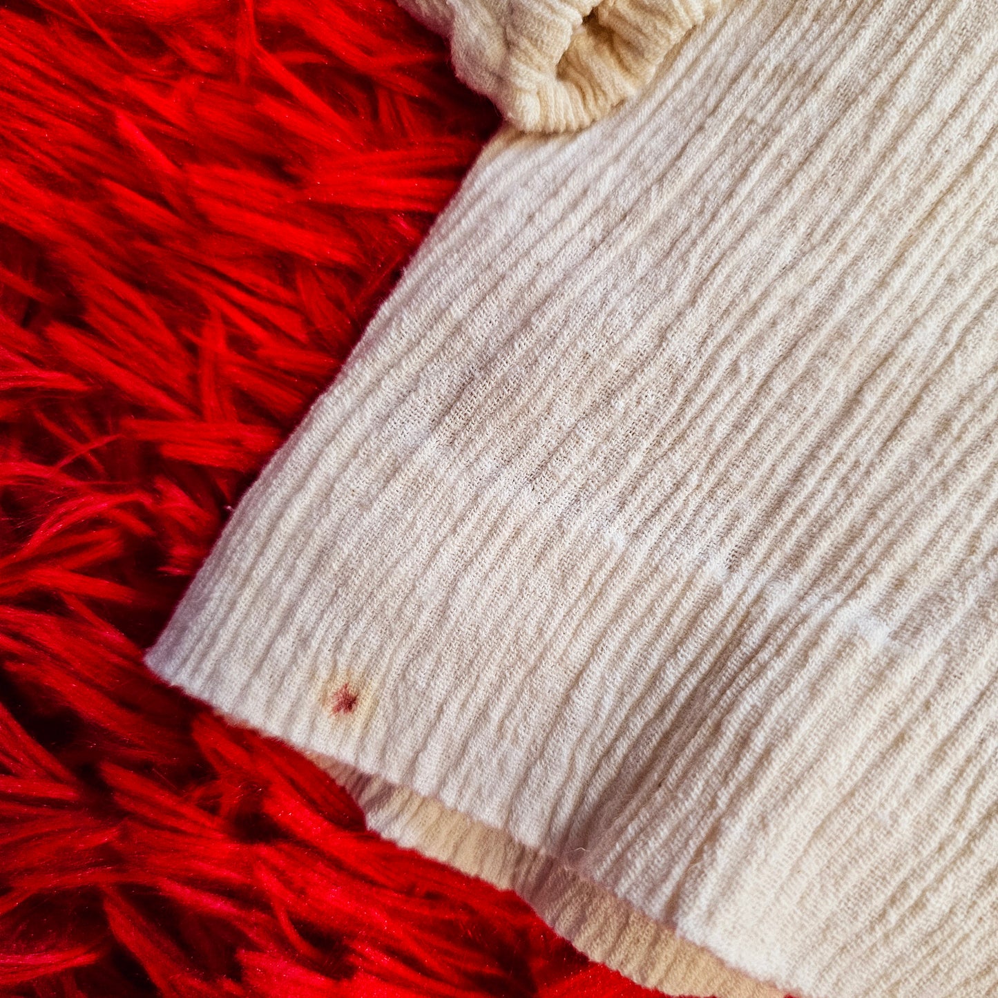 60s Embroidered & Beaded Top from Greece (S)