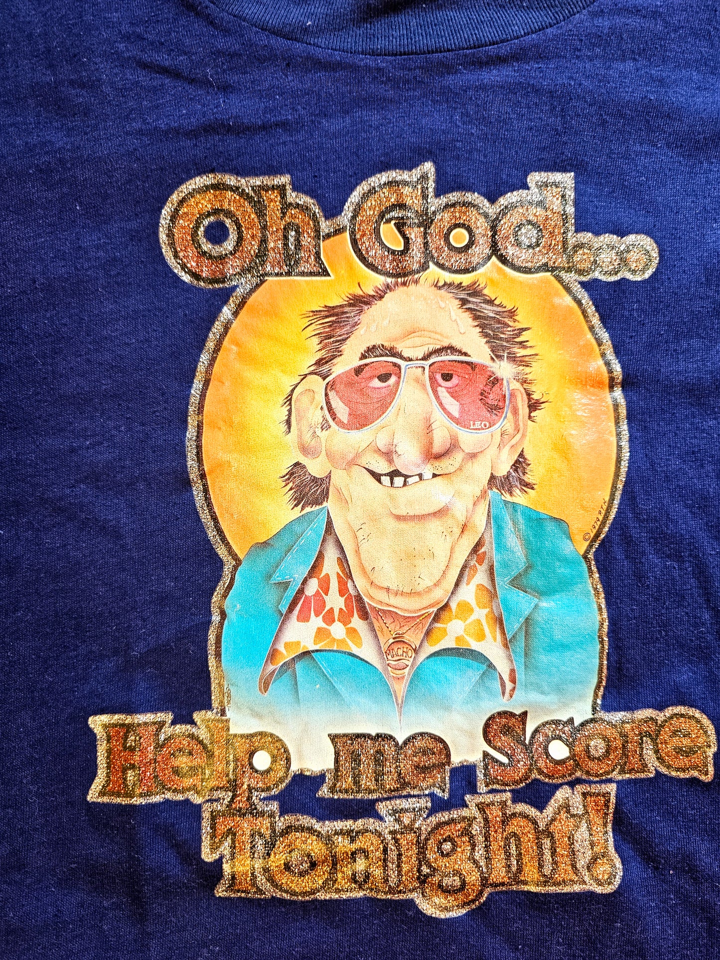 1979 "Oh God Help Me Score Tonight" Novelty Tee (L/XL)