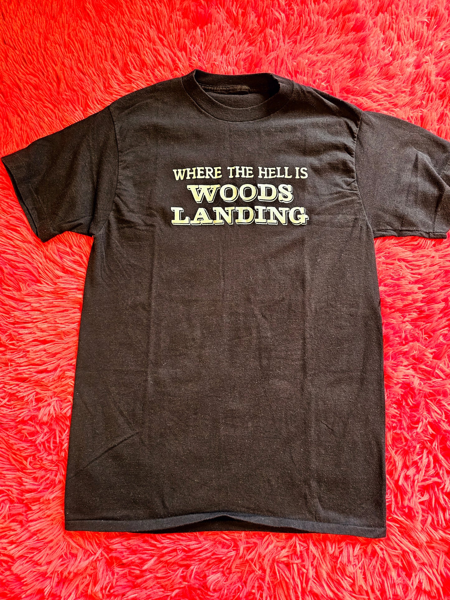 80s "Where The Hell Is Woods Landing" Tee (M)
