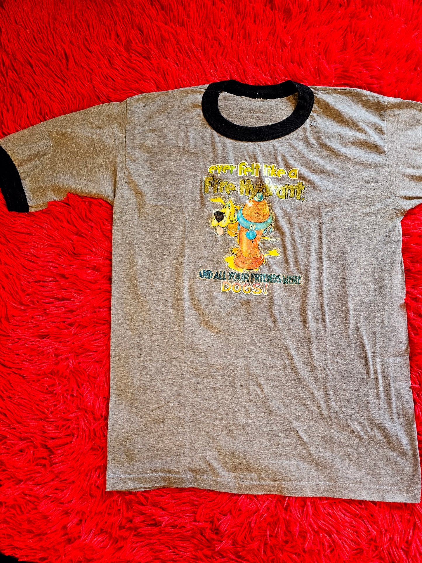 70s/80s "Ever Felt Like A Fire Hydrant, And All Your Friends Were Dogs" Tee (S/M)