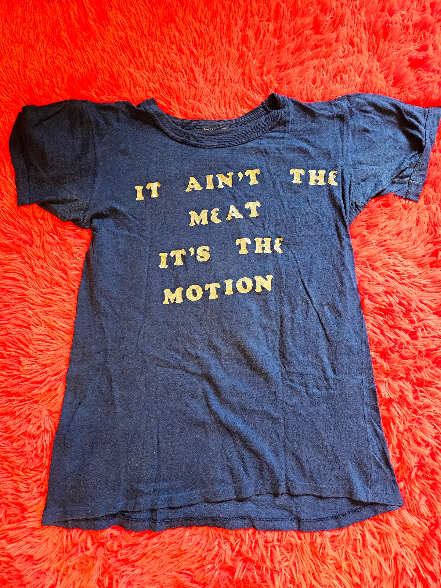 70s "It Ain't The Meat It's The Motion" Tee (L)