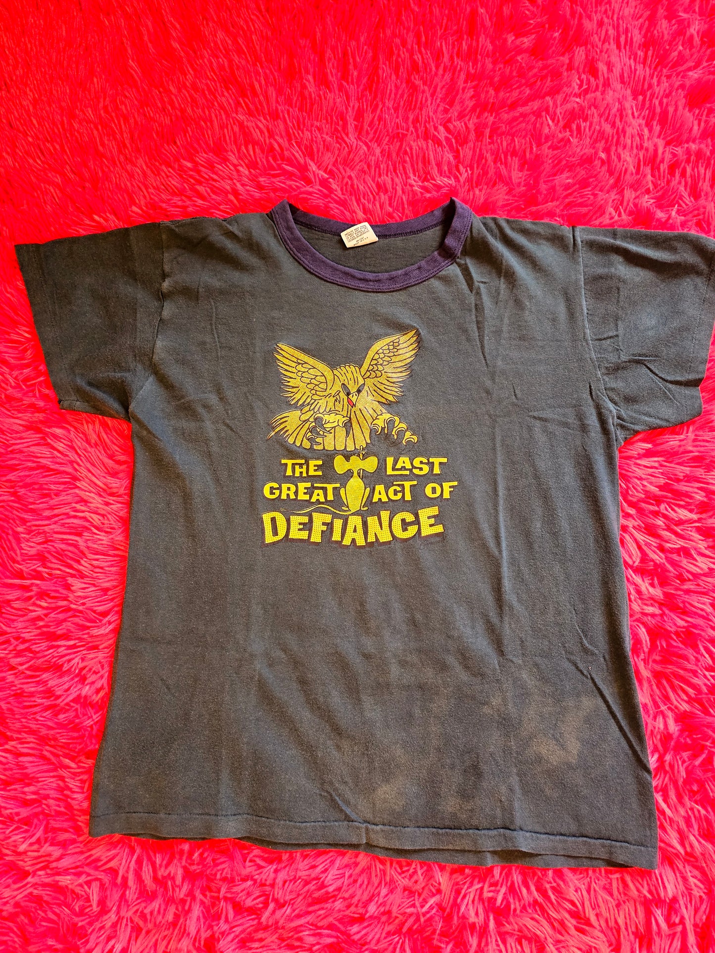 70s "The Last Great Act Of Defiance" Ringer Tee (M/L)