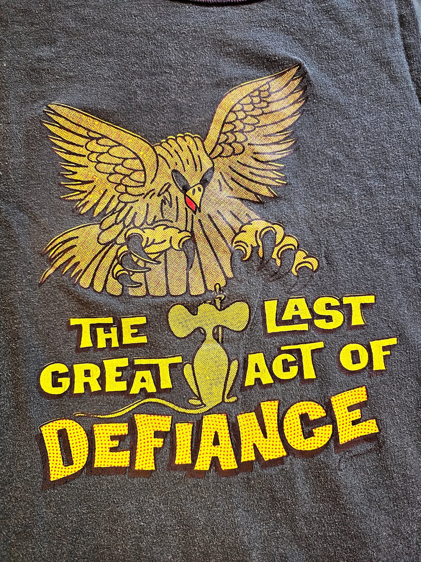 70s "The Last Great Act Of Defiance" Ringer Tee (M/L)