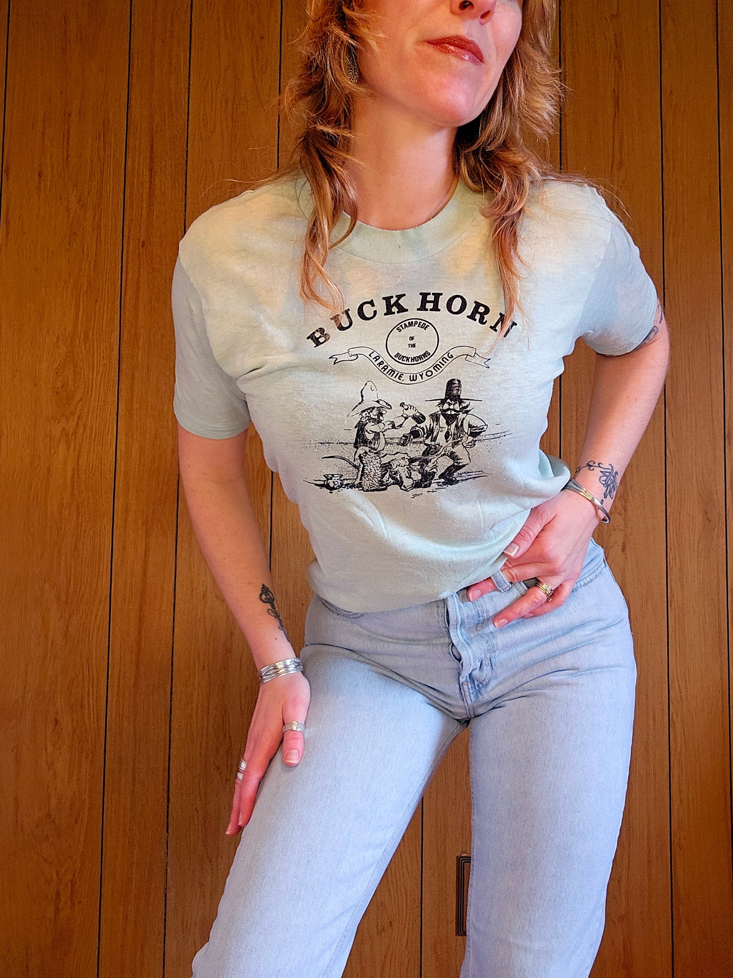 60s/70s Backhorn Stampede Laramie, Wyoming" Tee (S)