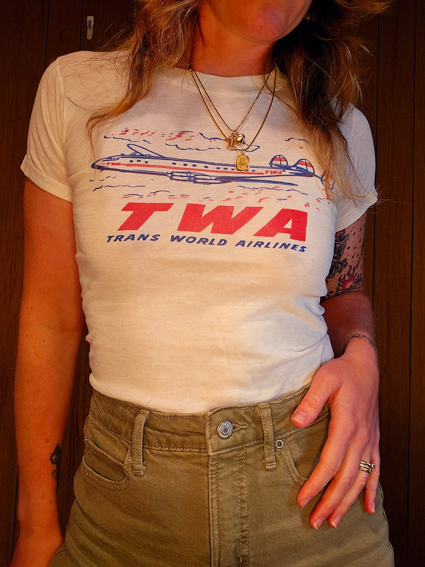 Vintage Trans World Airlines Tee (XS/S)