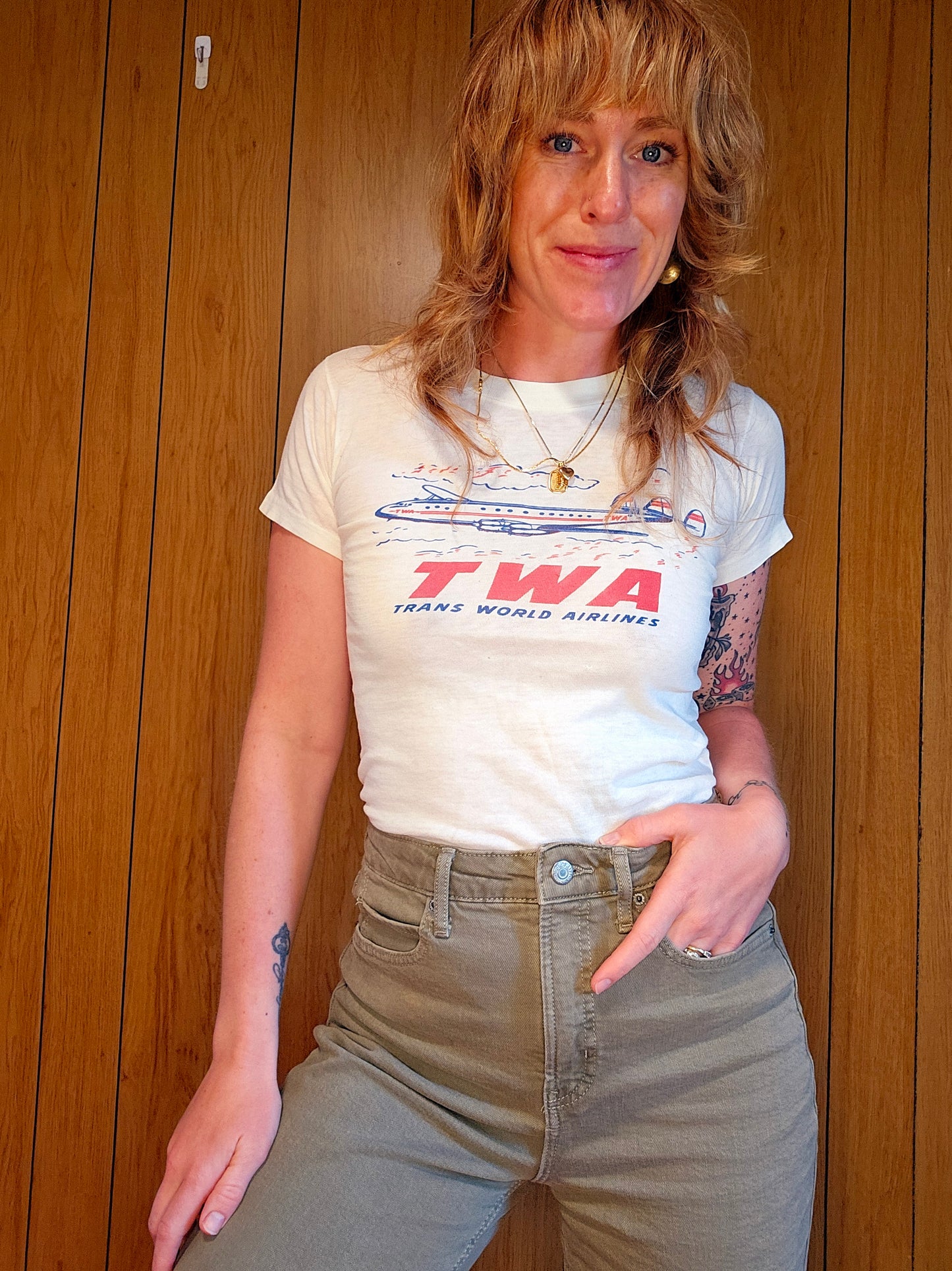 Vintage Trans World Airlines Tee (XS/S)