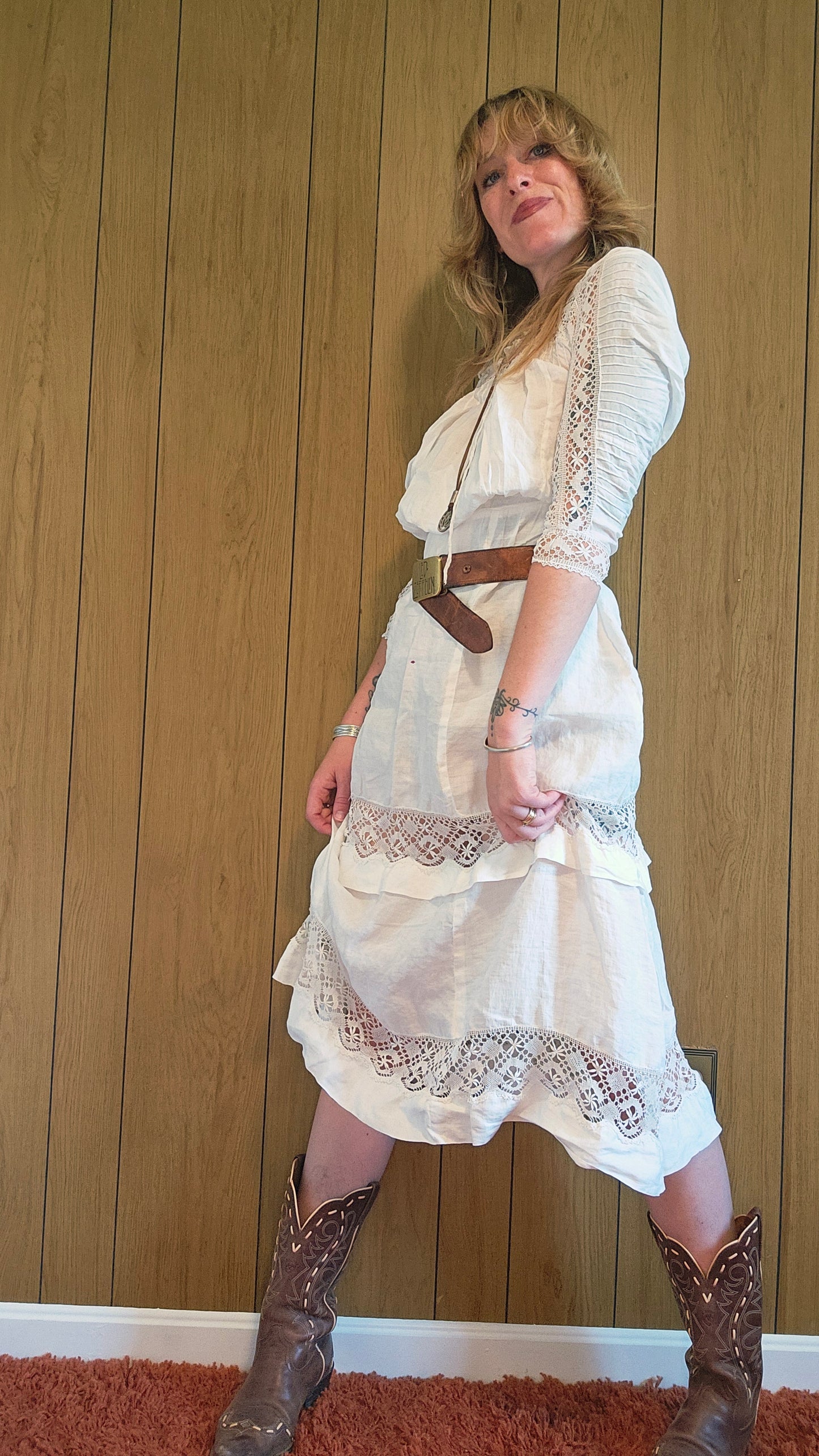 50s Romantic Lingerie Dress/Frock (XS/S)