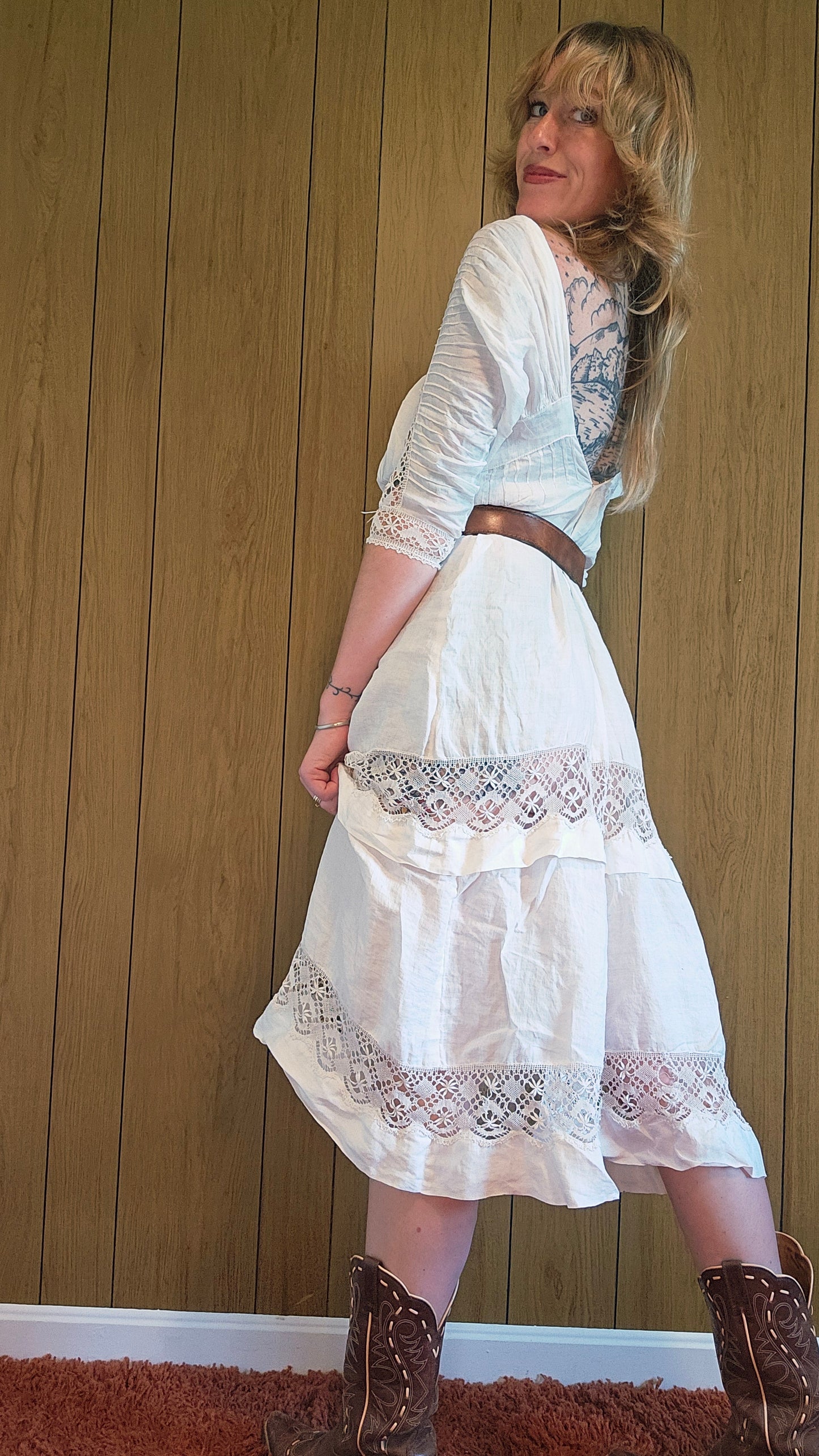 50s Romantic Lingerie Dress/Frock (XS/S)
