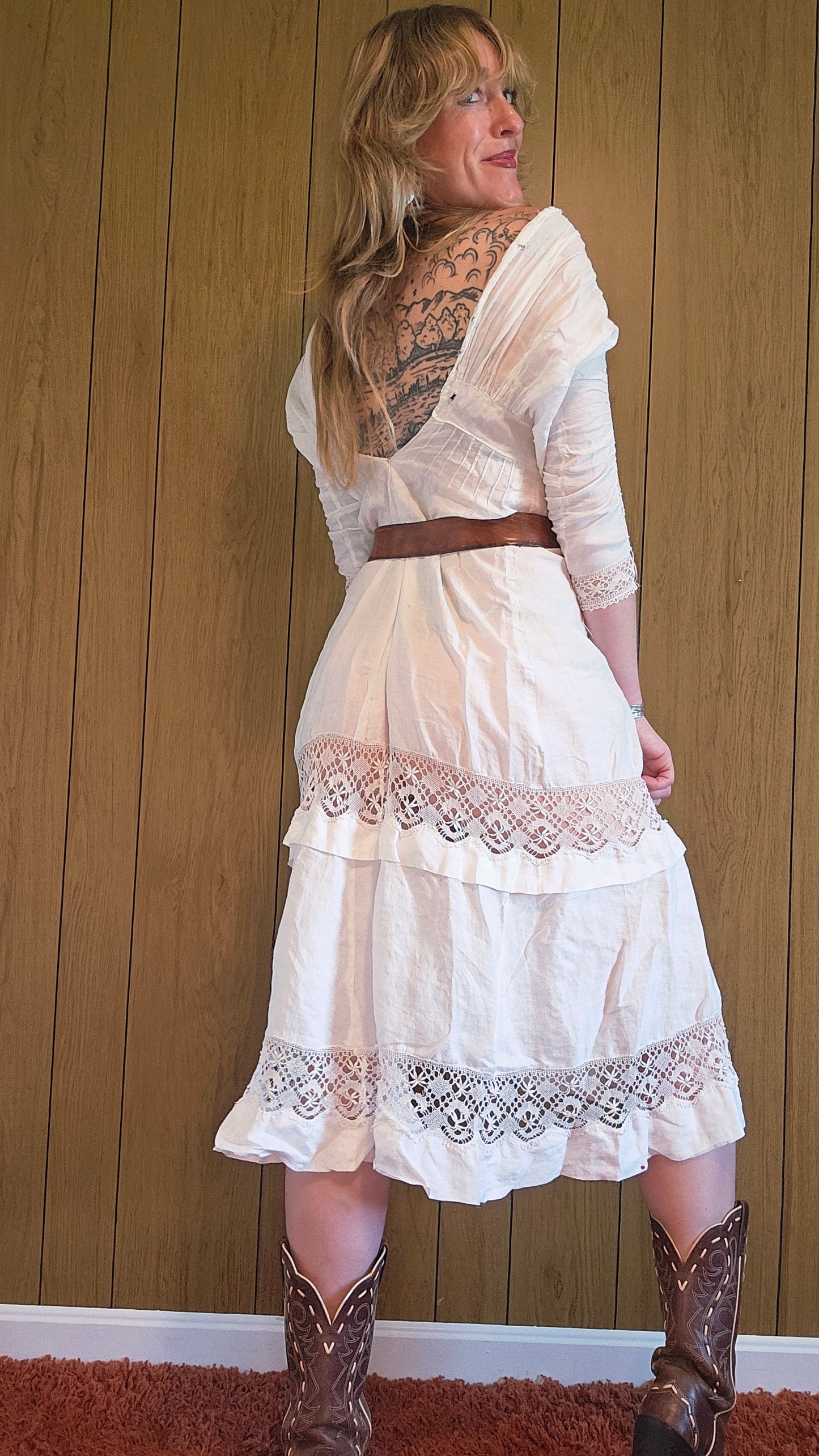 50s Romantic Lingerie Dress/Frock (XS/S)