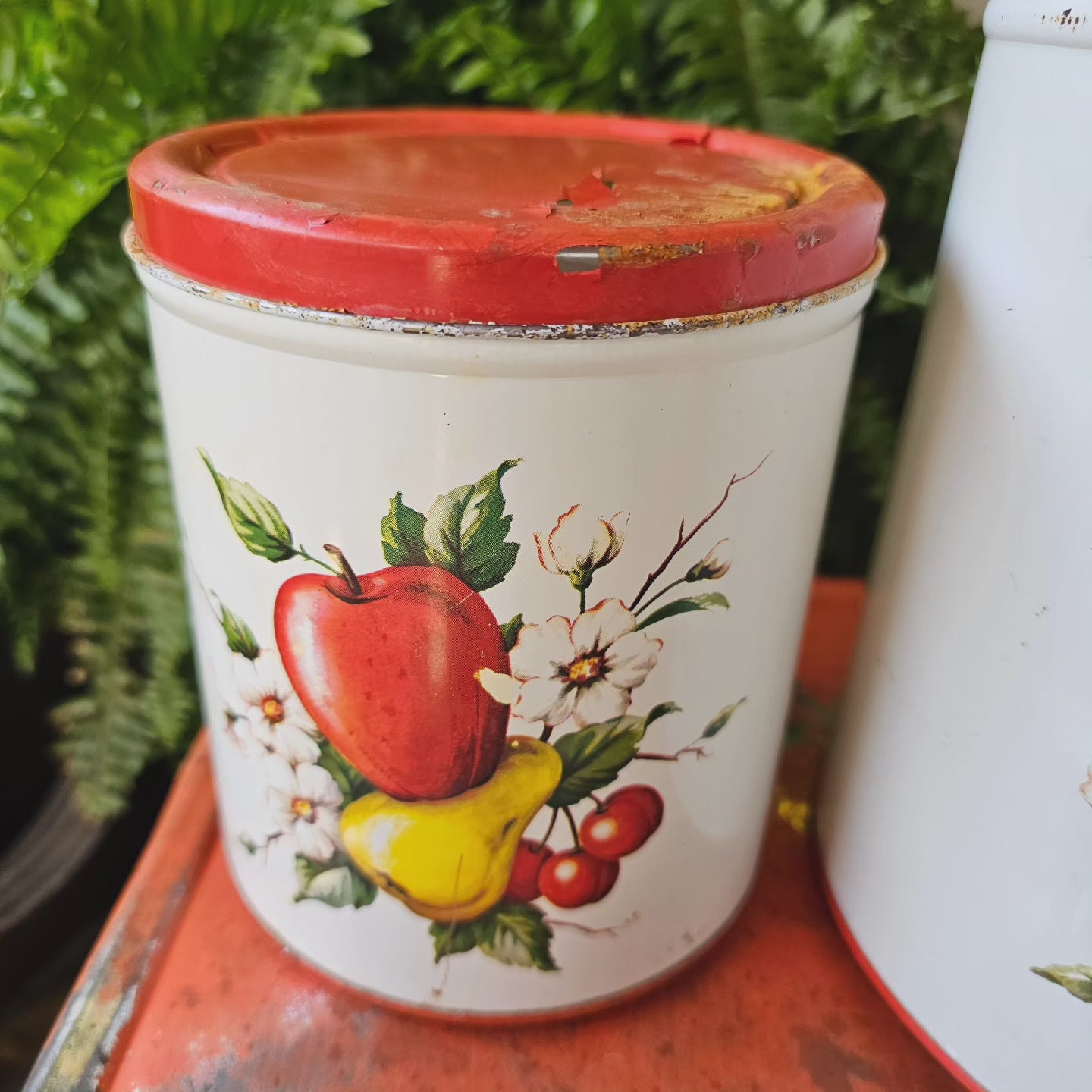 Vintage Decoware Breadbox & Canister Set