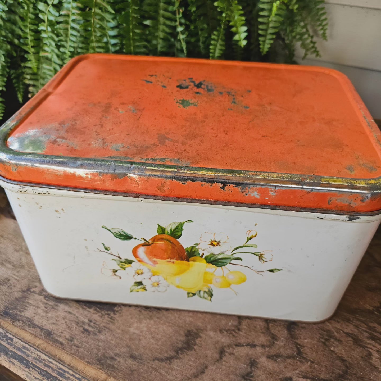 Vintage Decoware Breadbox & Canister Set