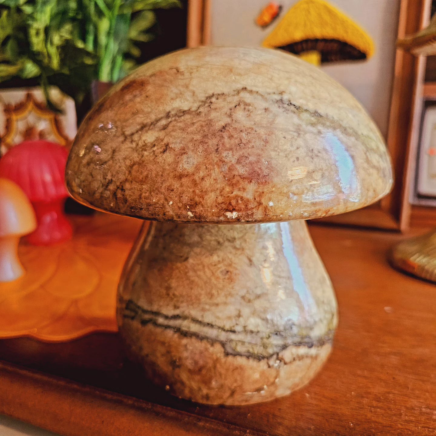 1960s Alabaster Marble Mushroom