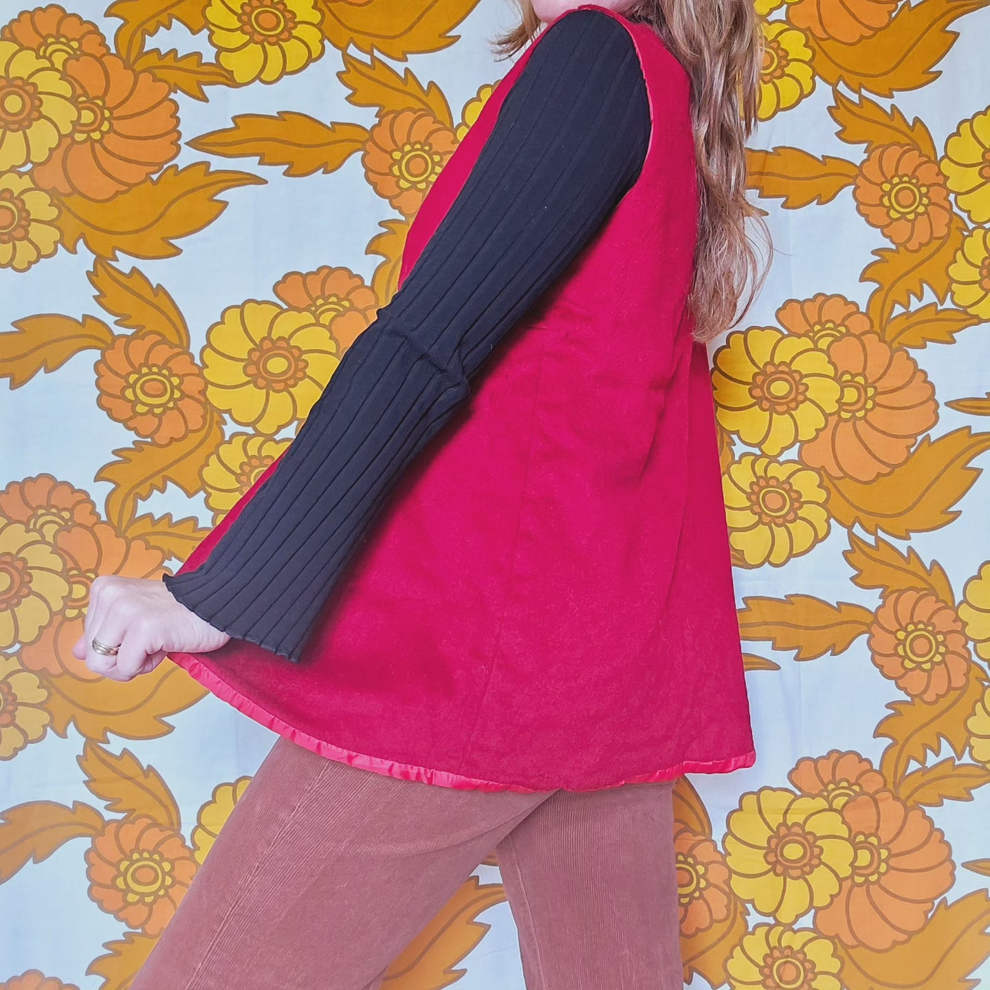 70s Red & Brass Vest