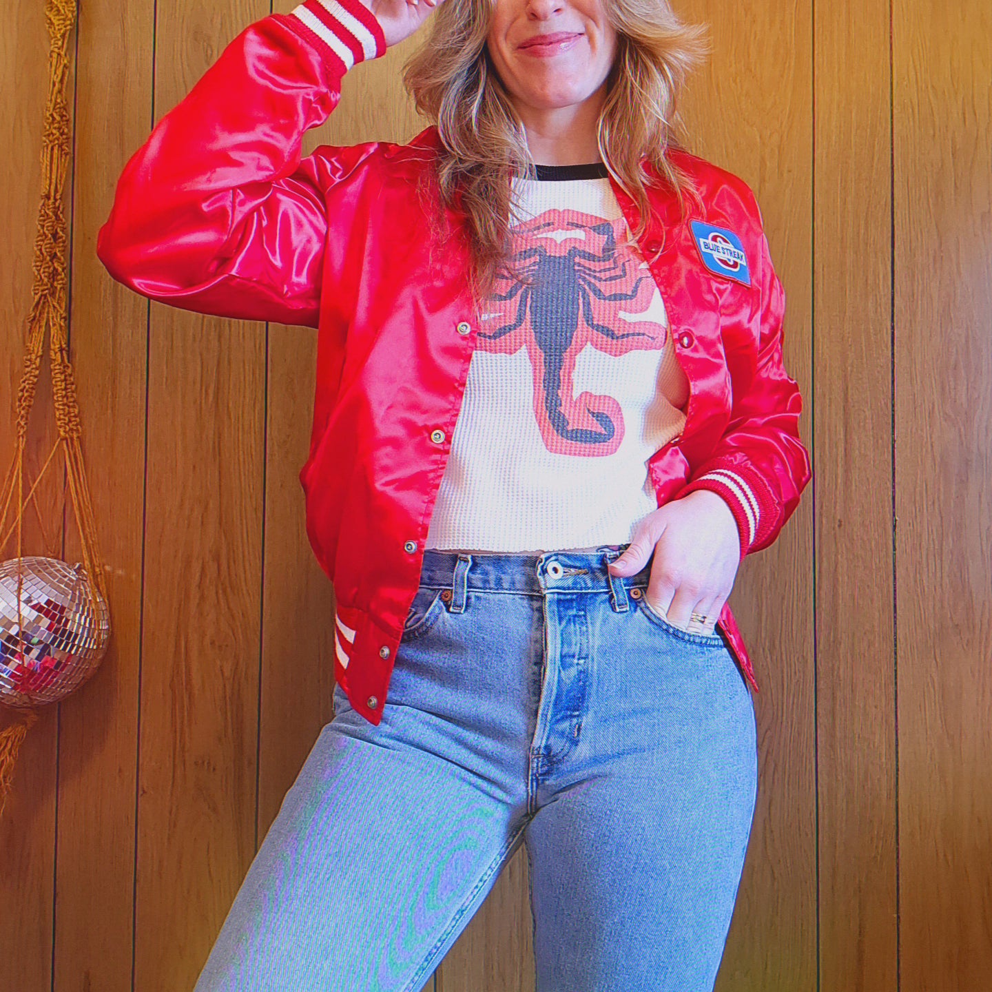 60s/70s Blue Streak Auto Parts Jacket (S/M)