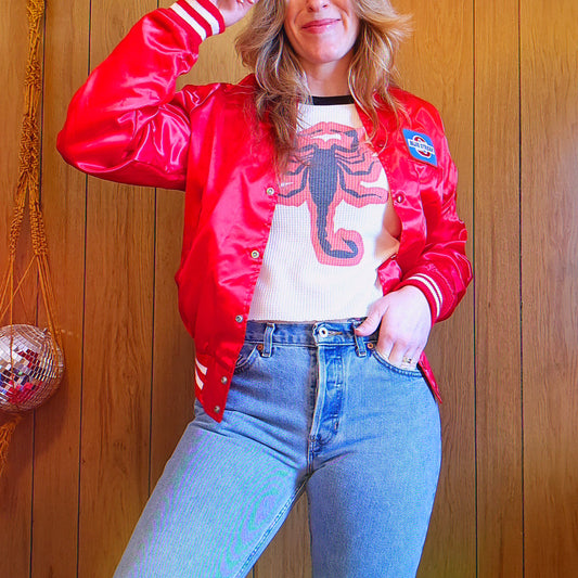 60s/70s Blue Streak Auto Parts Jacket (S/M)