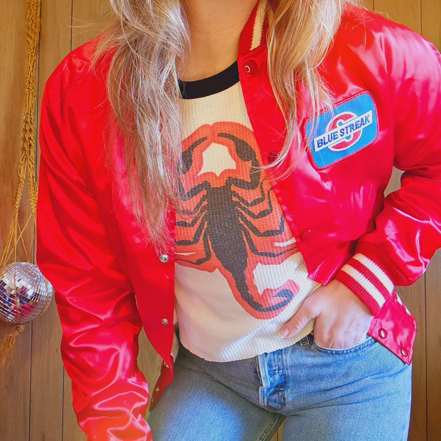 60s/70s Blue Streak Auto Parts Jacket (S/M)