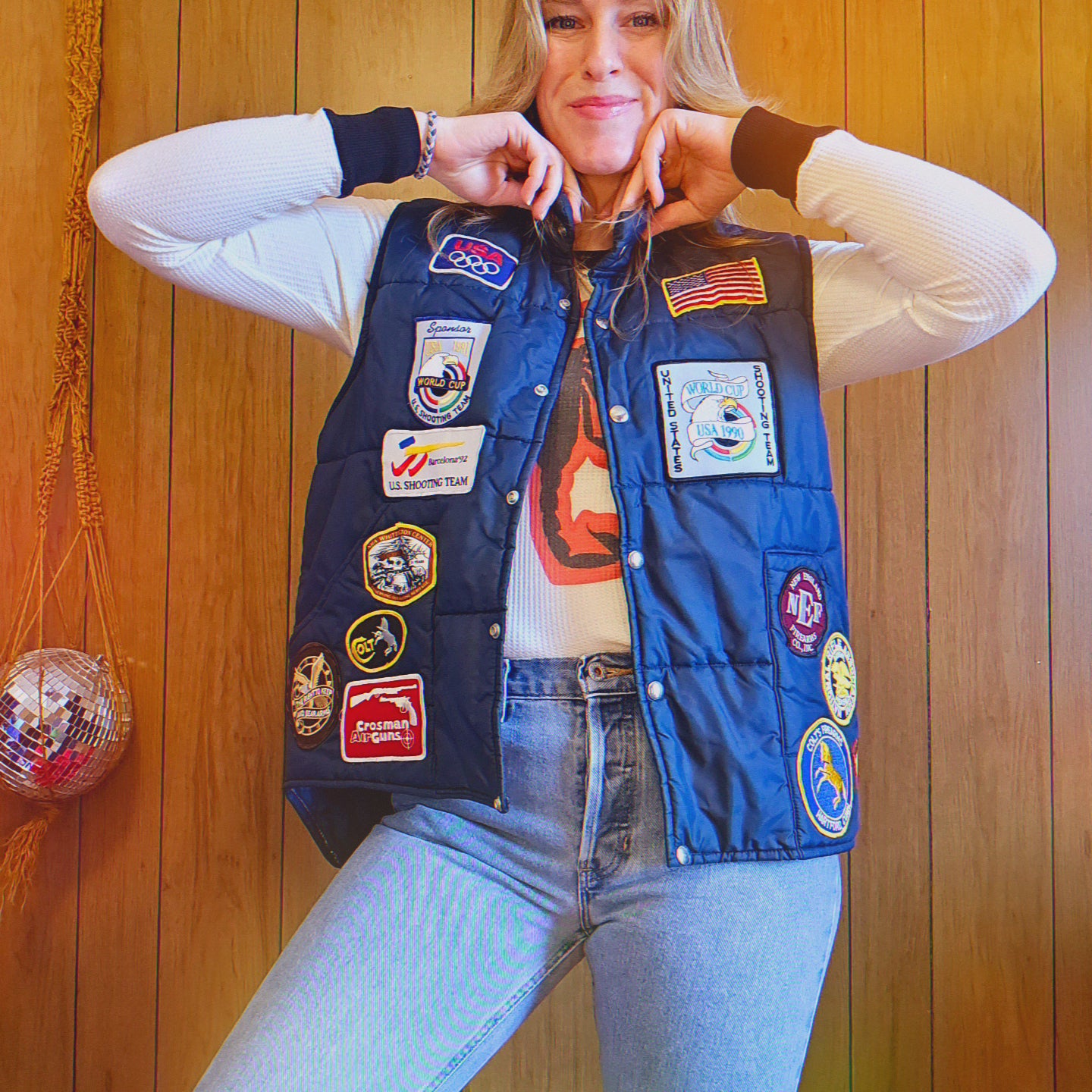 80s Patch Collection Vest (L)