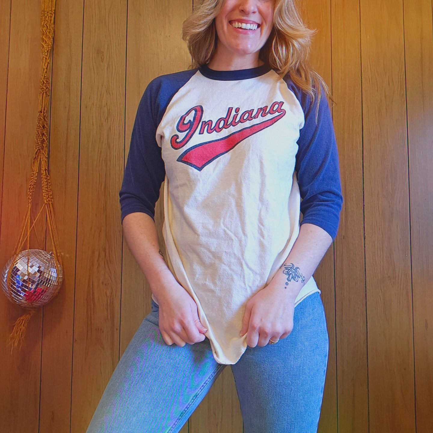 60s/70s Indiana Raglan Tee (M)
