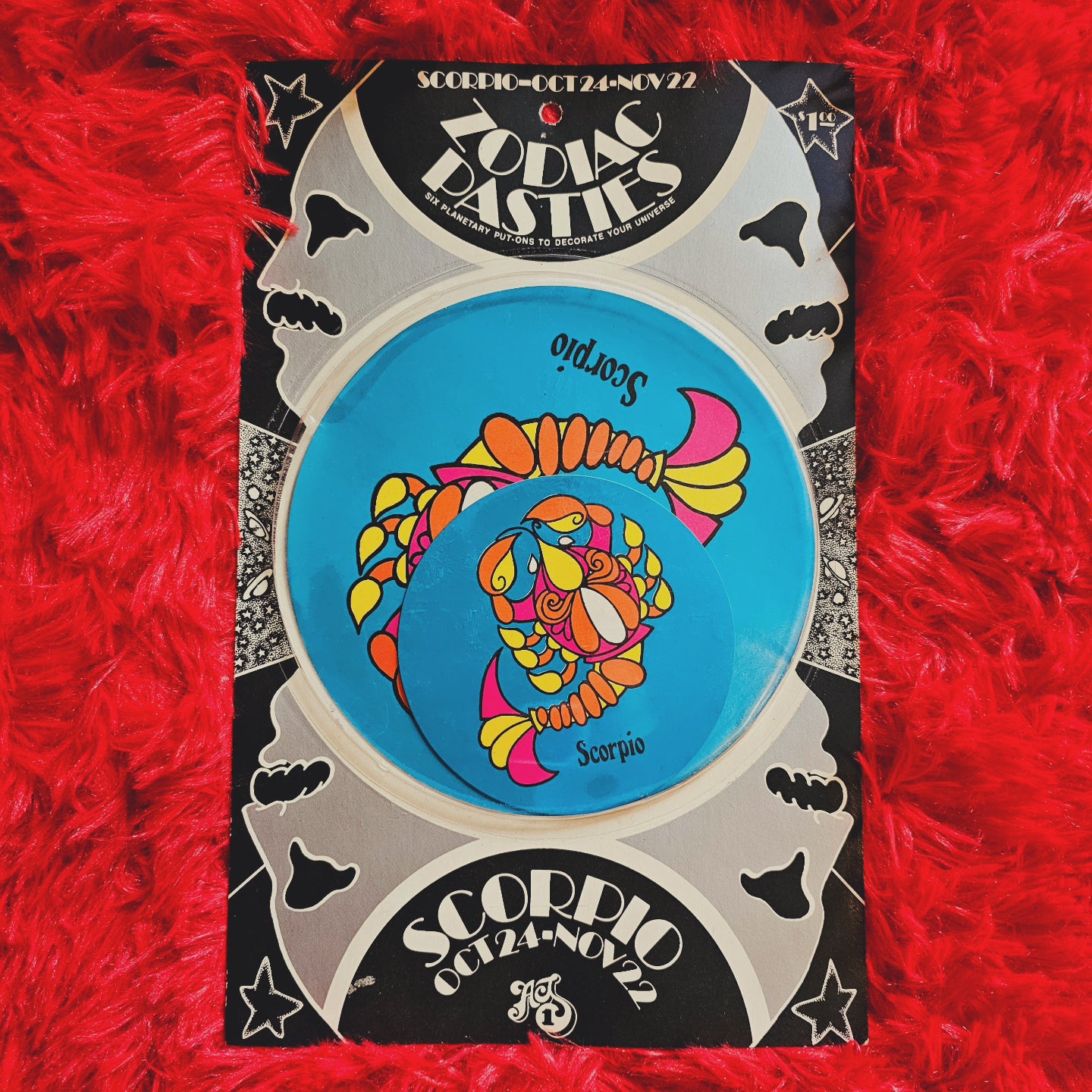 70s Scorpio Pasties / Stickers, Deadstock!