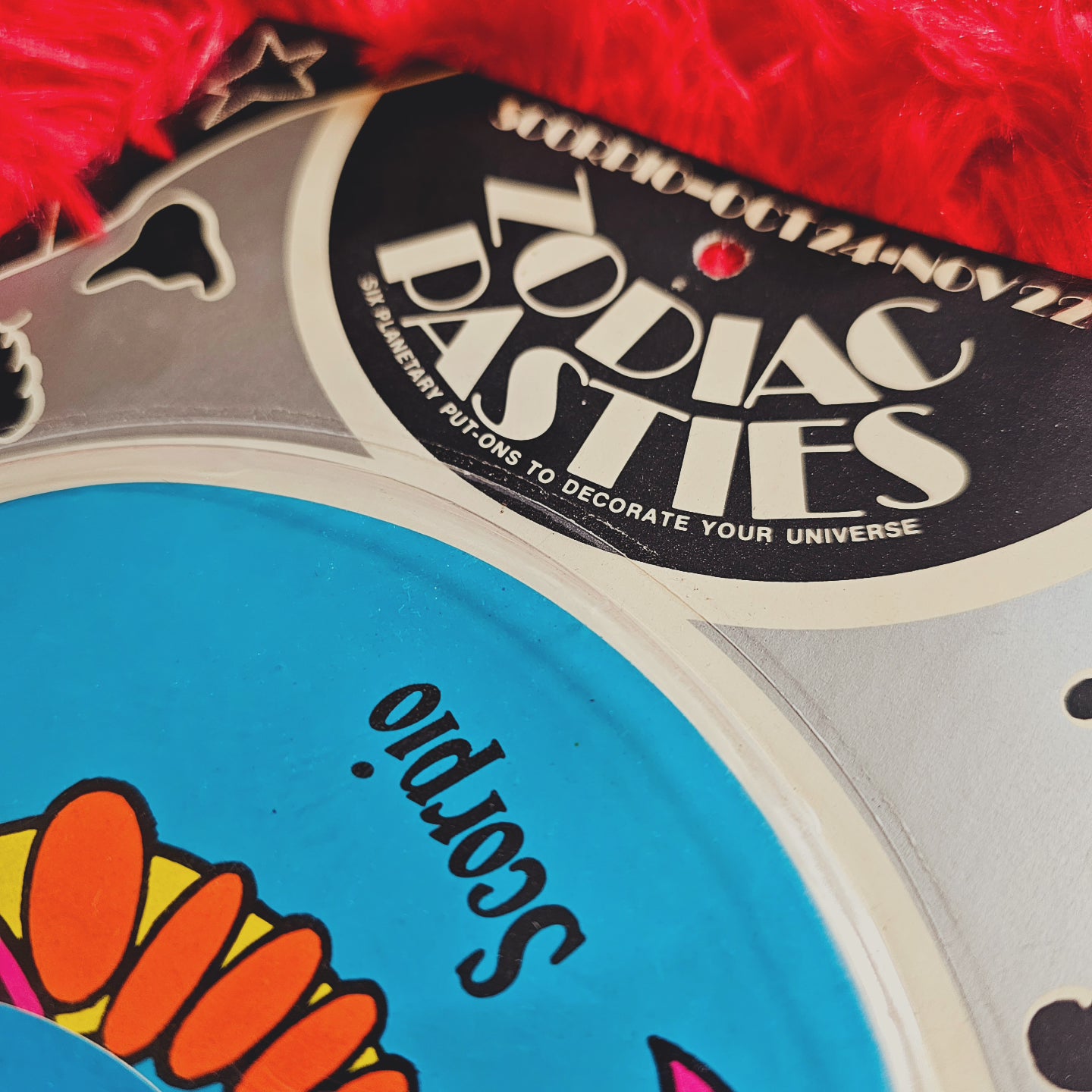 70s Scorpio Pasties / Stickers, Deadstock!