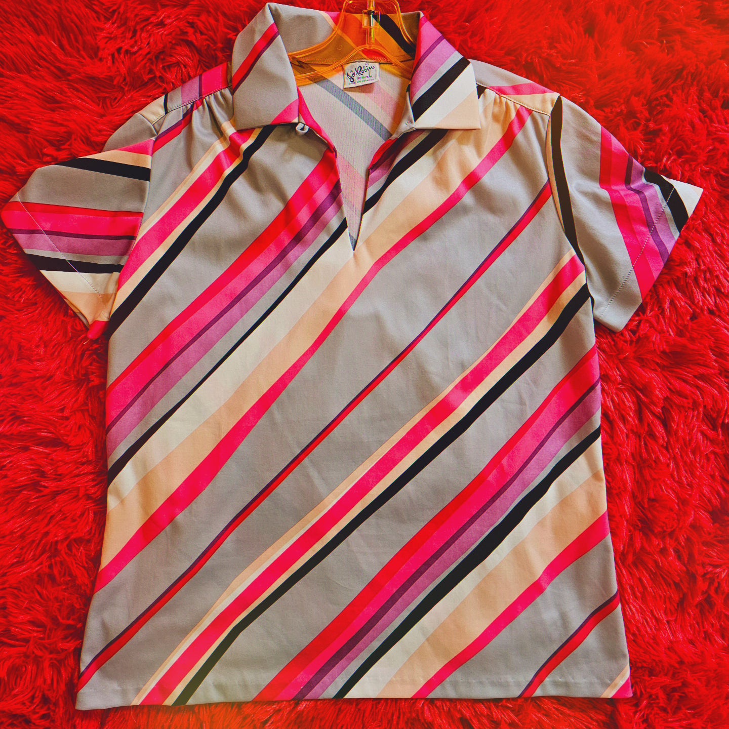 80's Striped Top (L)