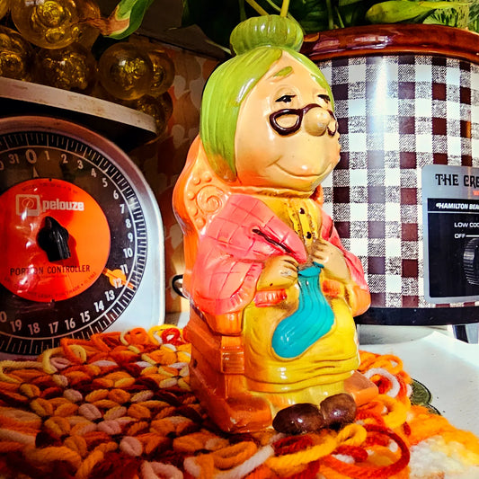 60s Granny Coin Bank