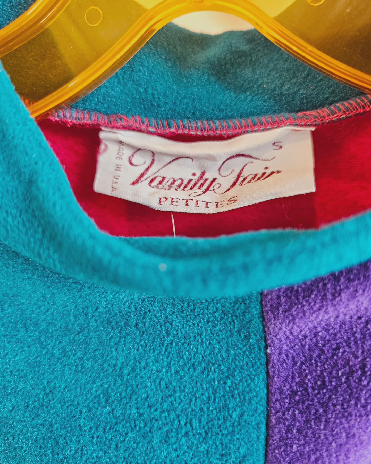 70s Vanity Fair Petites Velour Housecoat Dress