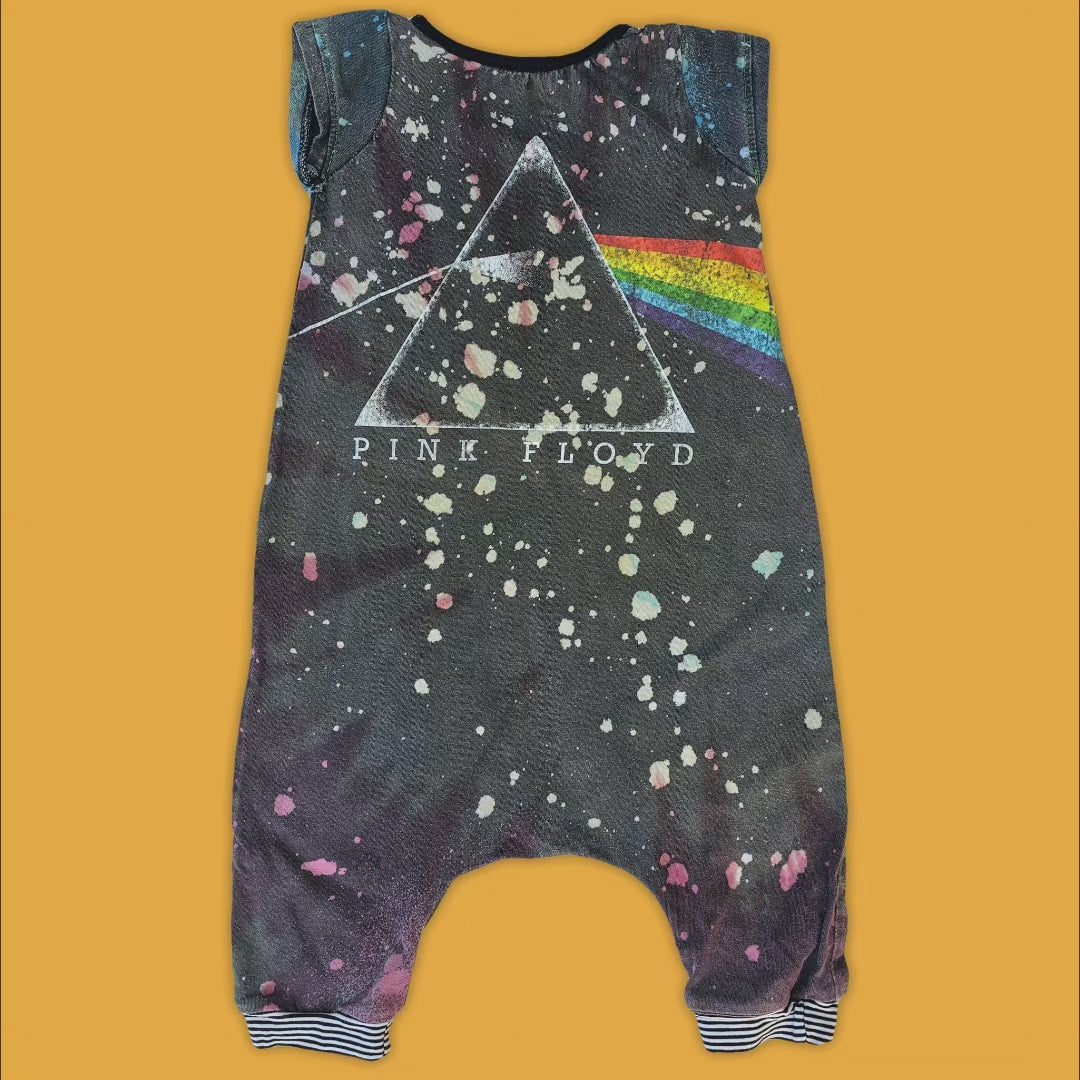 Pink Floyd Romper! Made from Adult Band Tee