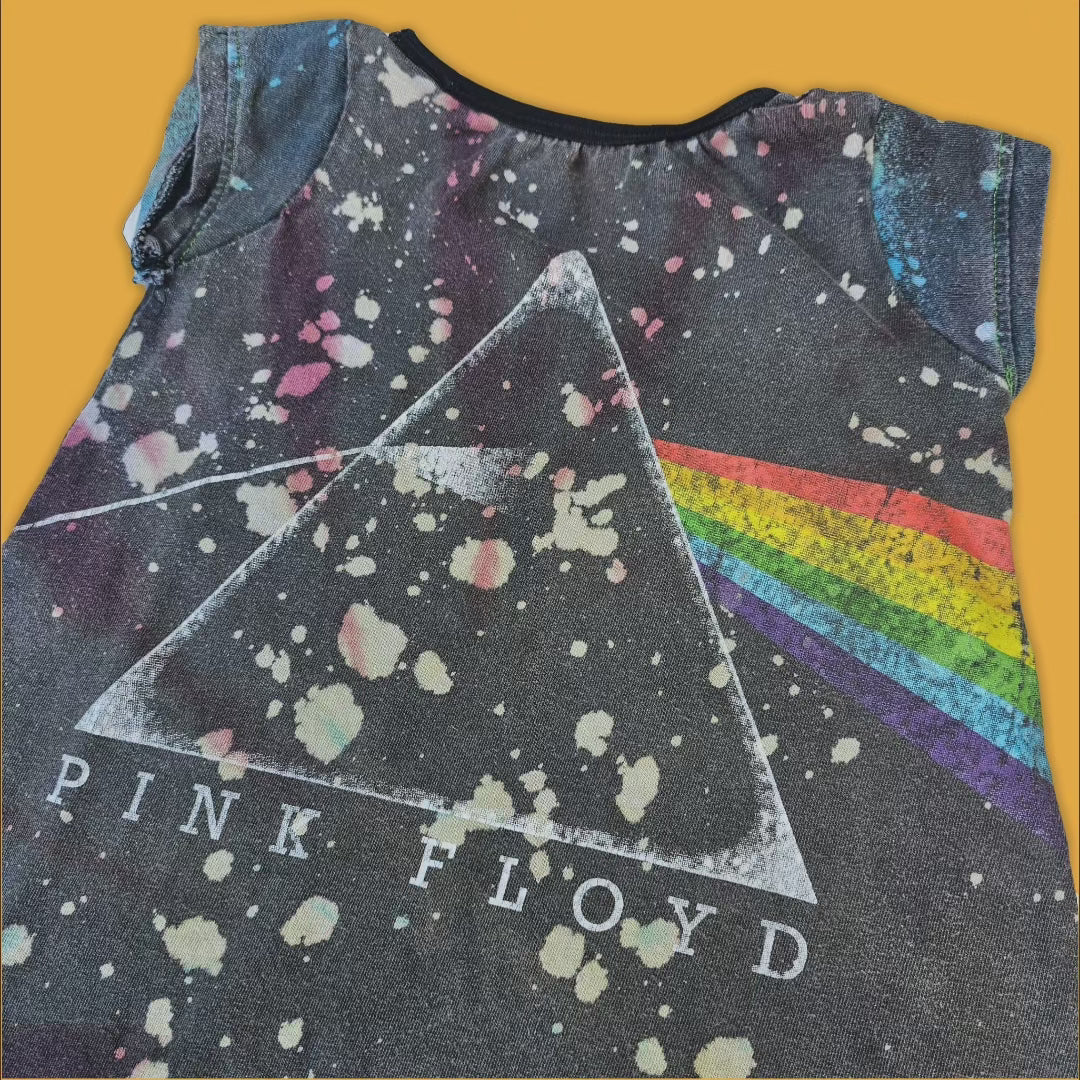 Pink Floyd Romper! Made from Adult Band Tee