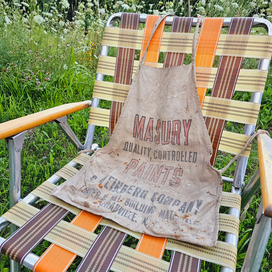 Thrashed Vintage Masury Paints Apron