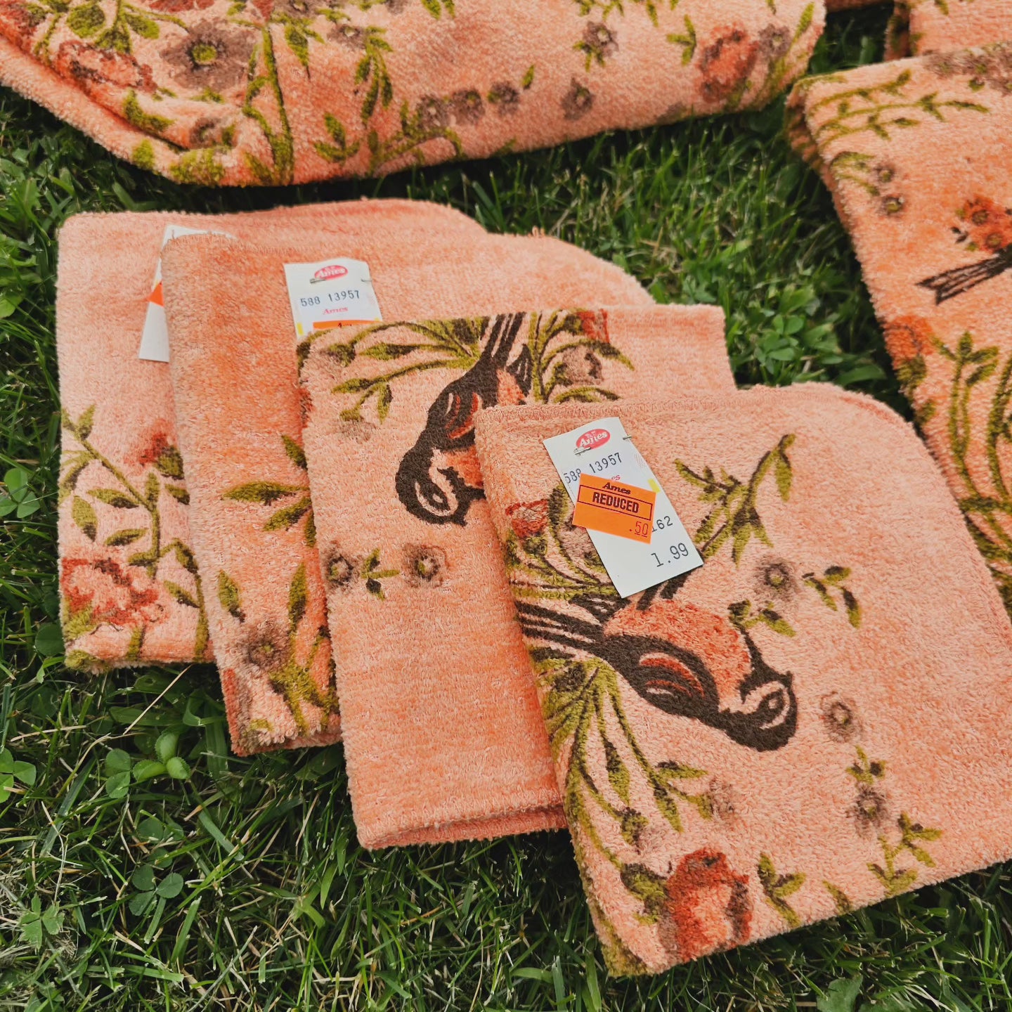 8-Piece Vintage Towel & Washcloth Set