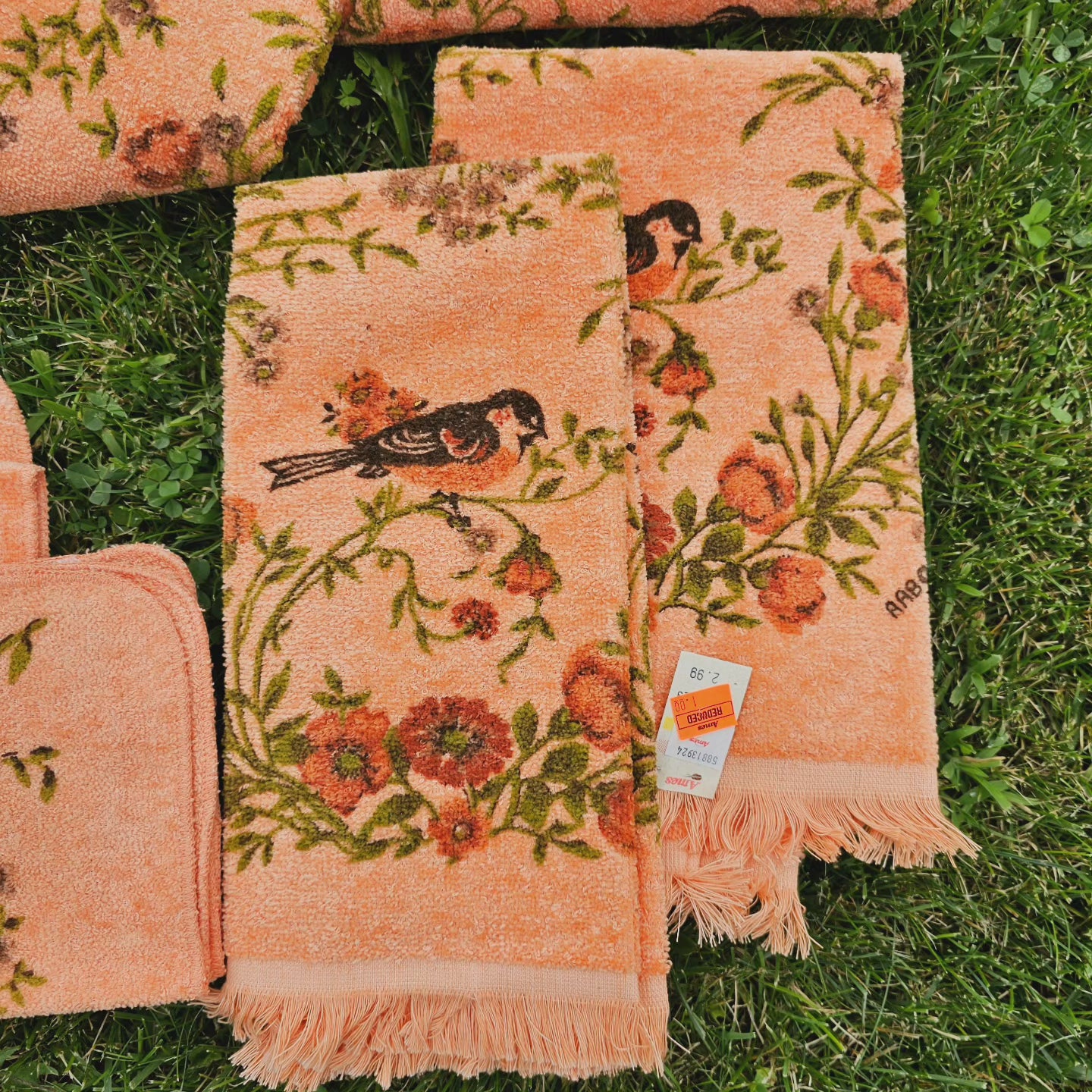 8-Piece Vintage Towel & Washcloth Set