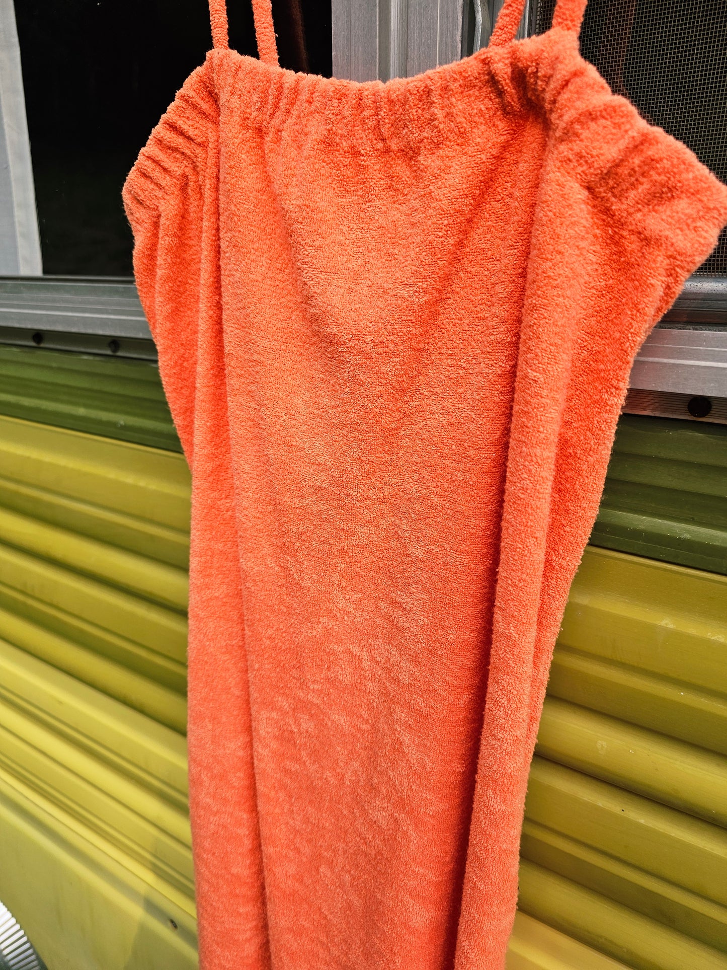 70s Terry Dress/Cover Up (M)