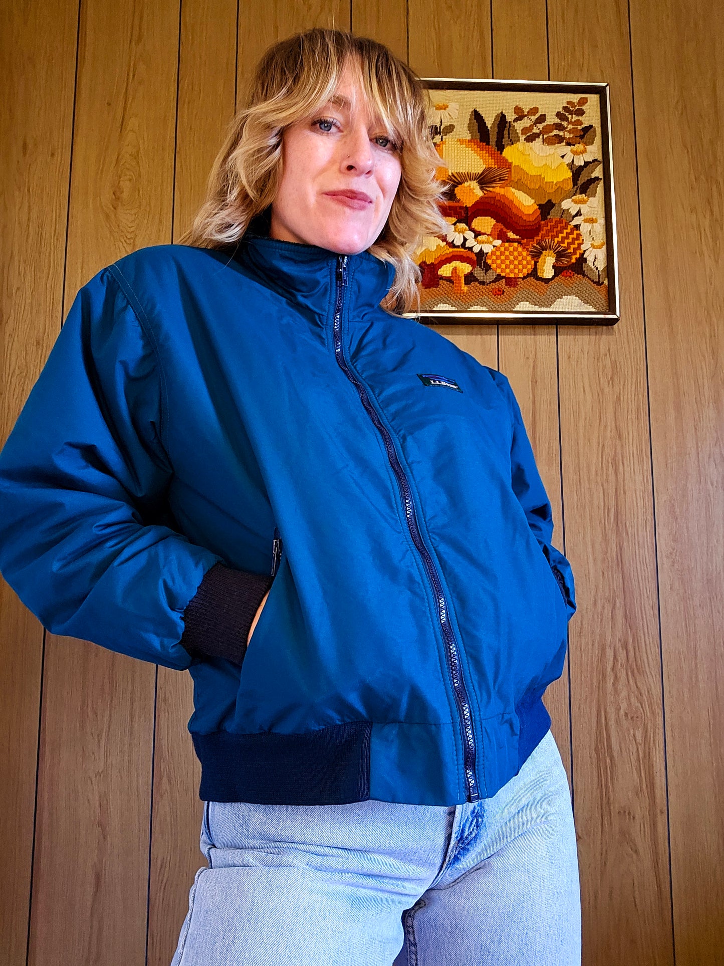 80s/90s LLBean "Warm-Up Jacket" (S/M)
