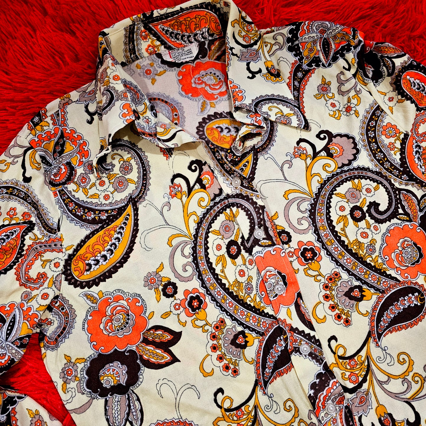 60s/70s Spiegel Paisley Top (M/L)