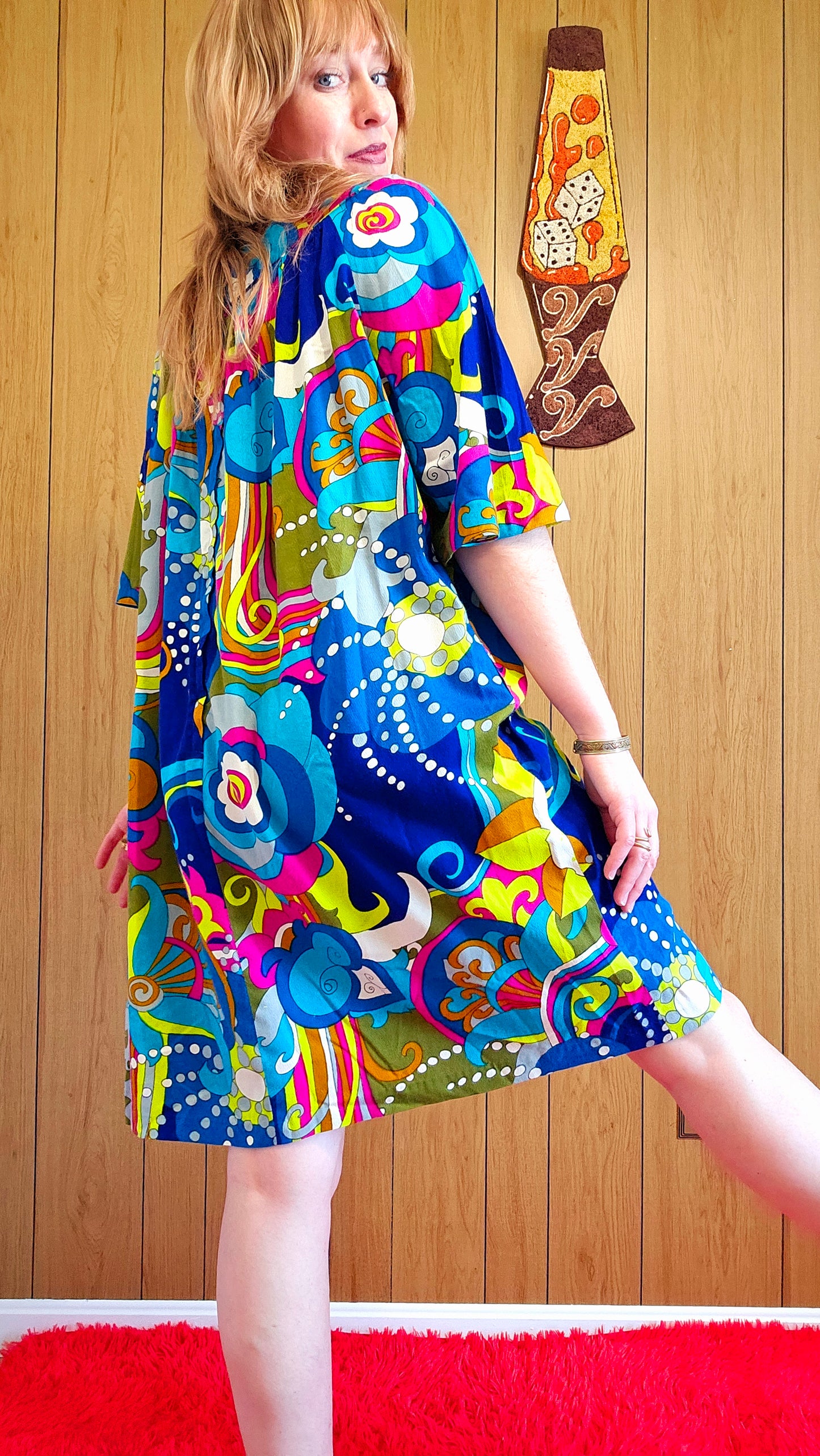 60s Royal Hawaiian Dress (XL)