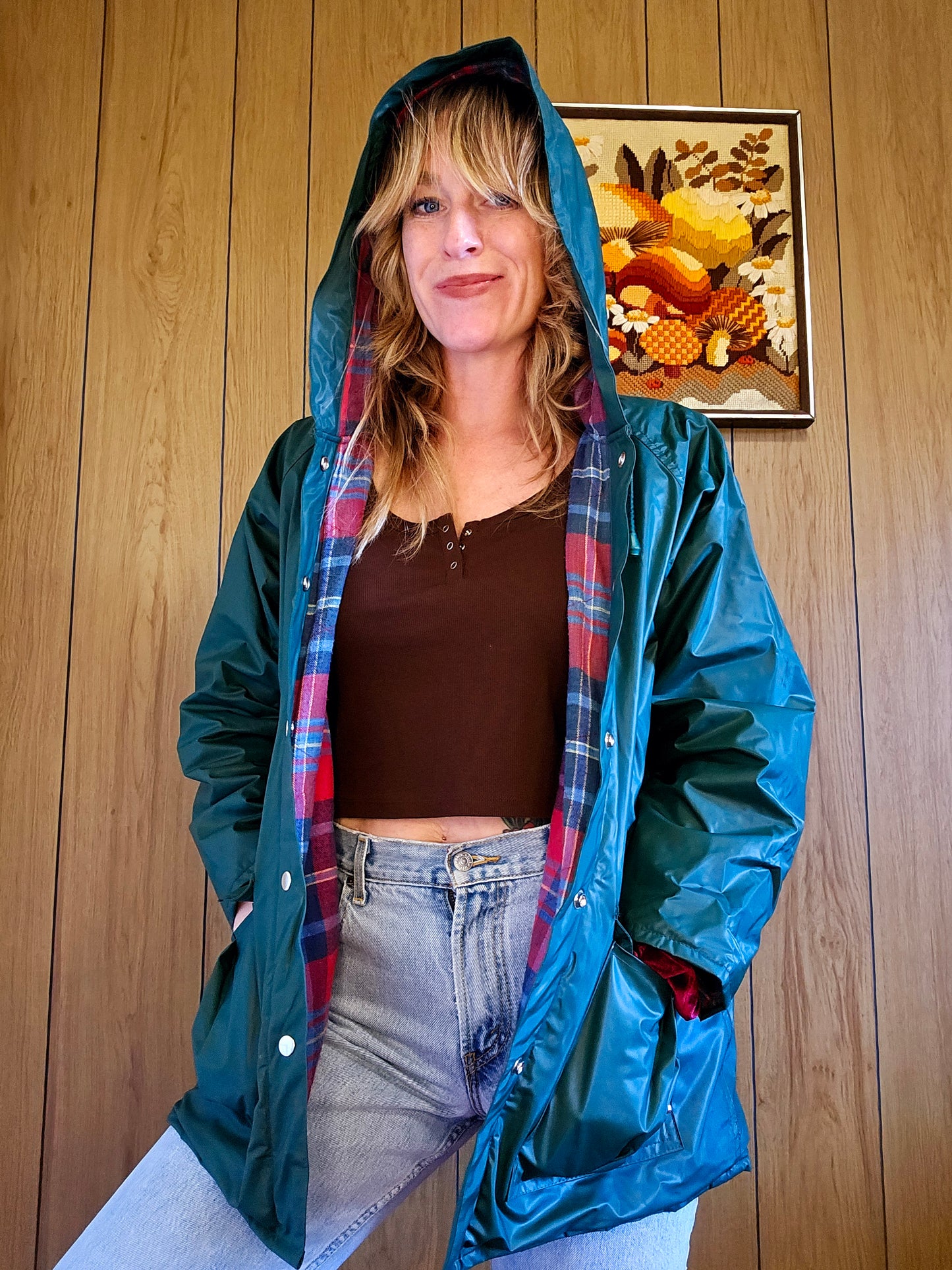 80s Apres Sport Lined Raincoat (L)