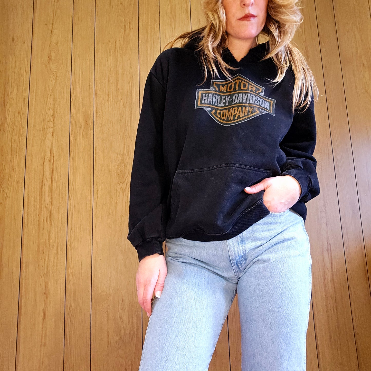 90s Harley Hoodie (L)