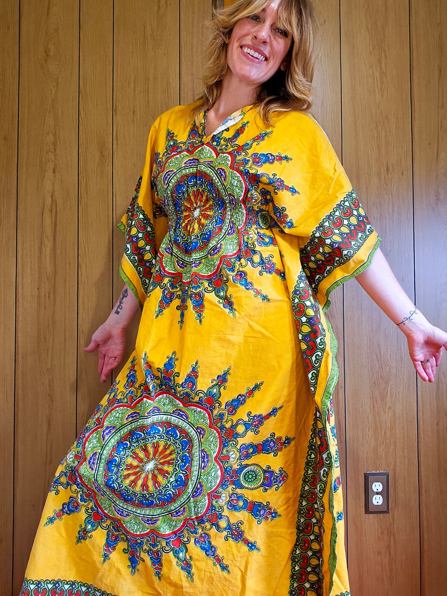 60s/70s Kaftan Dress (S/M)
