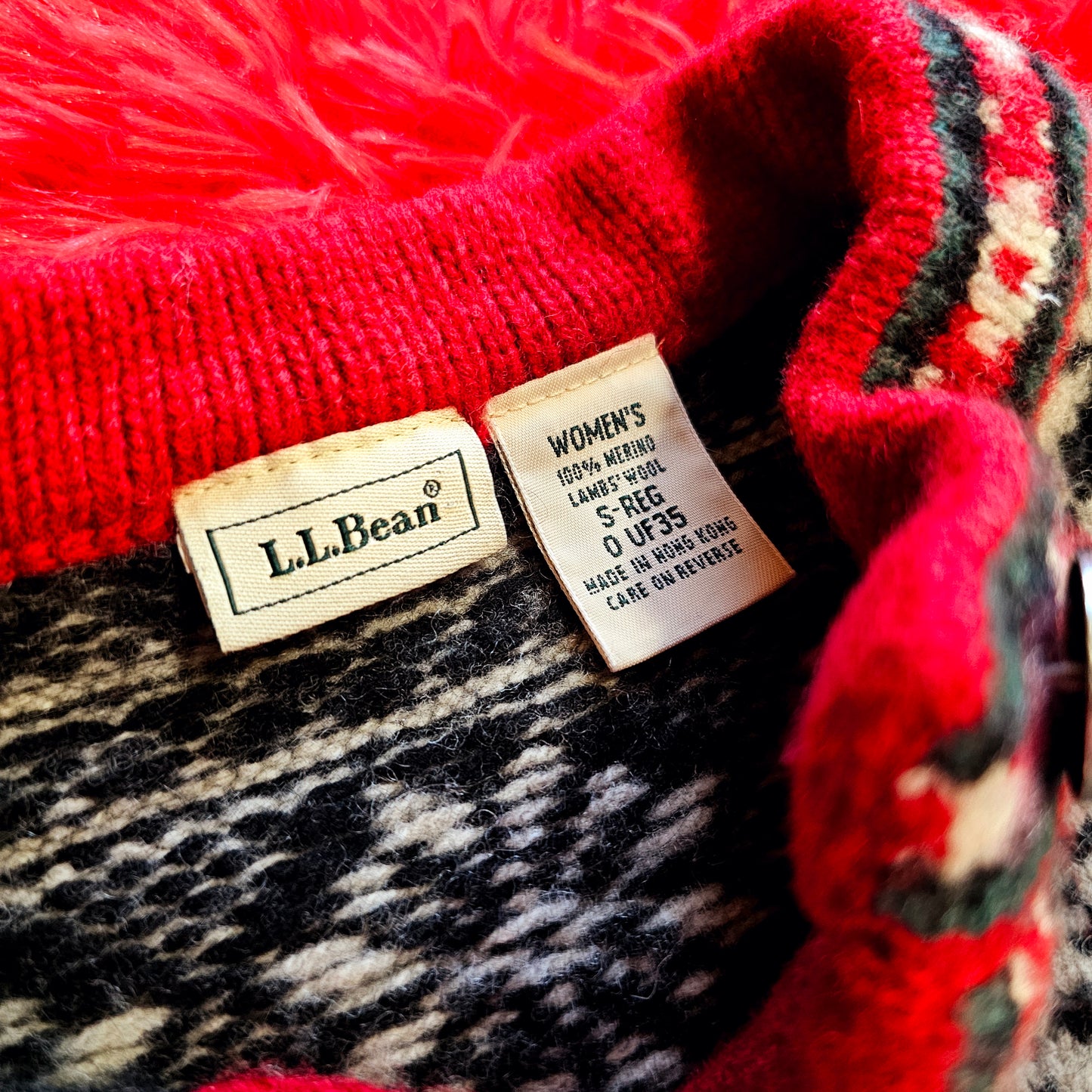 90s LLBean Merino Wool Sweater (S/M)