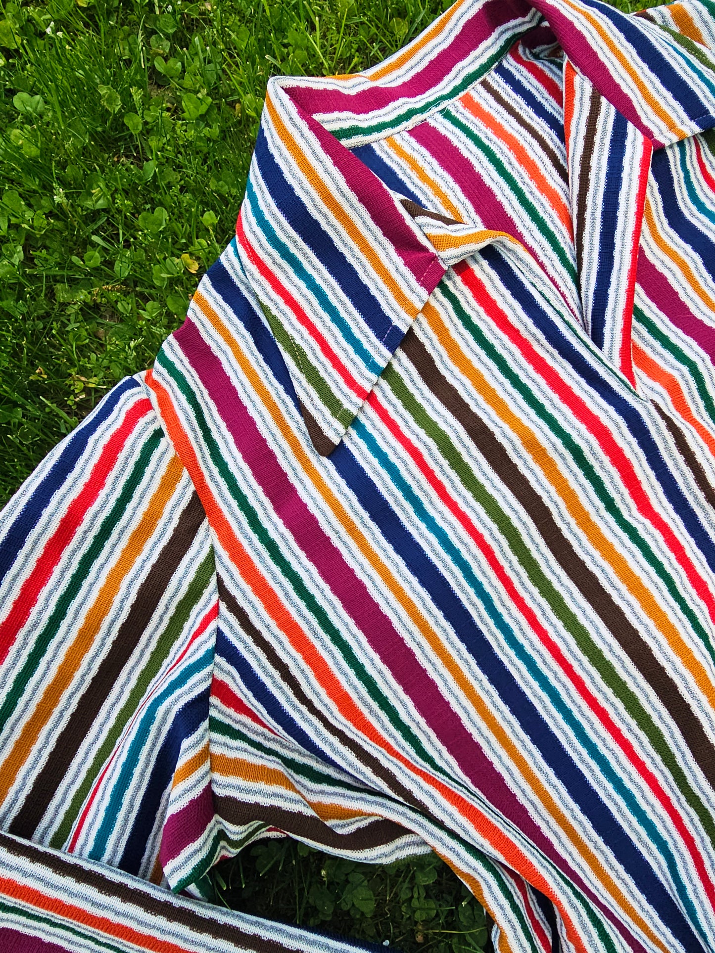 60s Colorful Striped Top (3X)